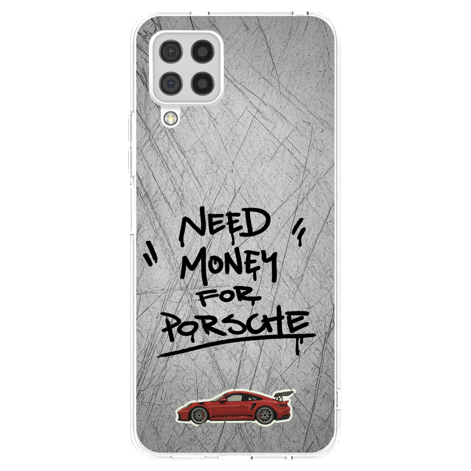 Picasee silikonowe przeźroczyste etui na Samsung Galaxy A22 A225F 4G - Grey Drift