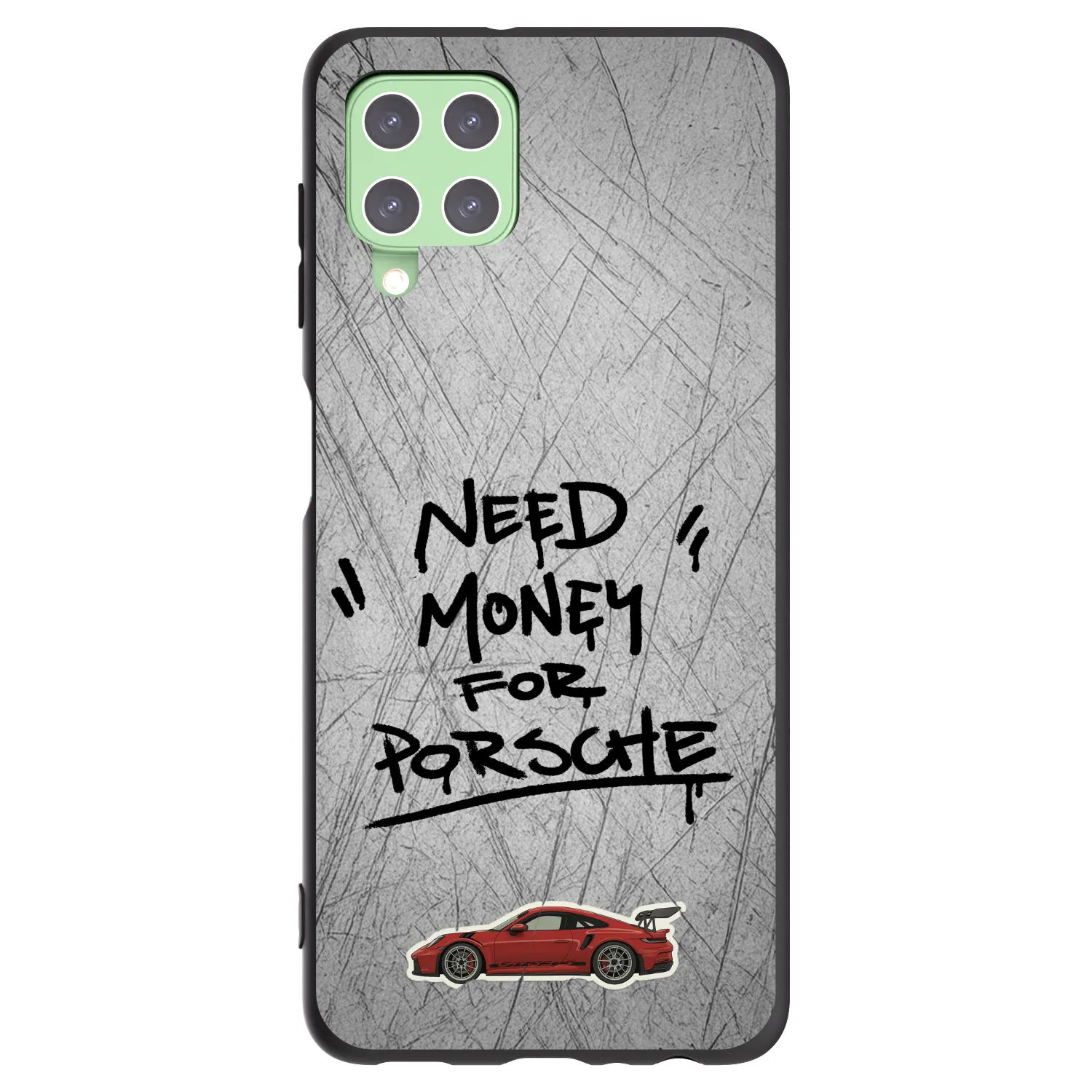 Picasee silikonowe czarne etui na Samsung Galaxy A22 A225F 4G - Grey Drift