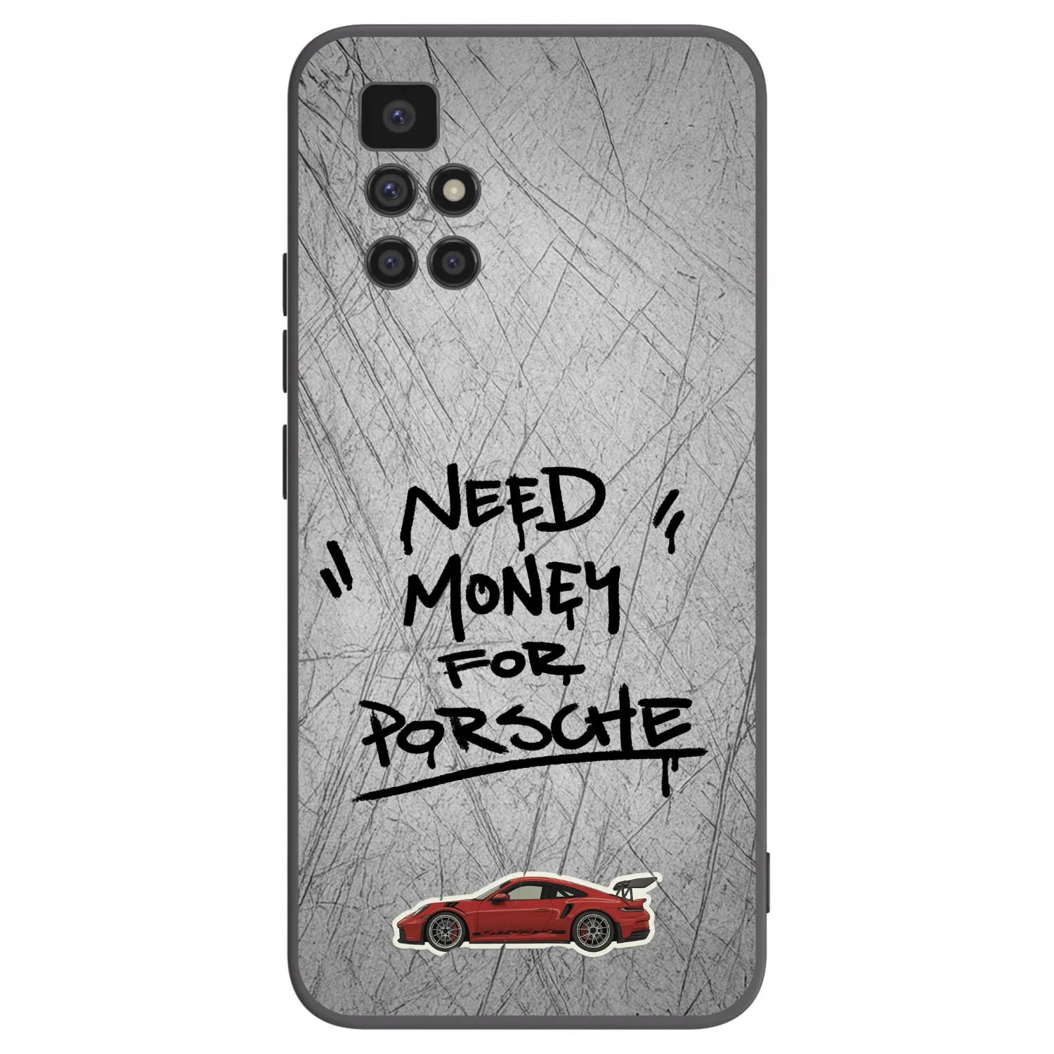 Picasee silikonowe czarne etui na Xiaomi Redmi 10 - Grey Drift
