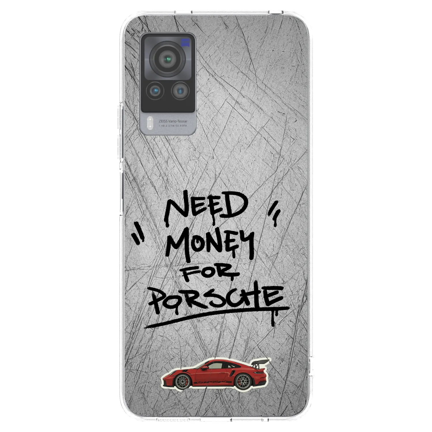 Picasee silikonowe przeźroczyste etui na Vivo X60 Pro 5G - Grey Drift
