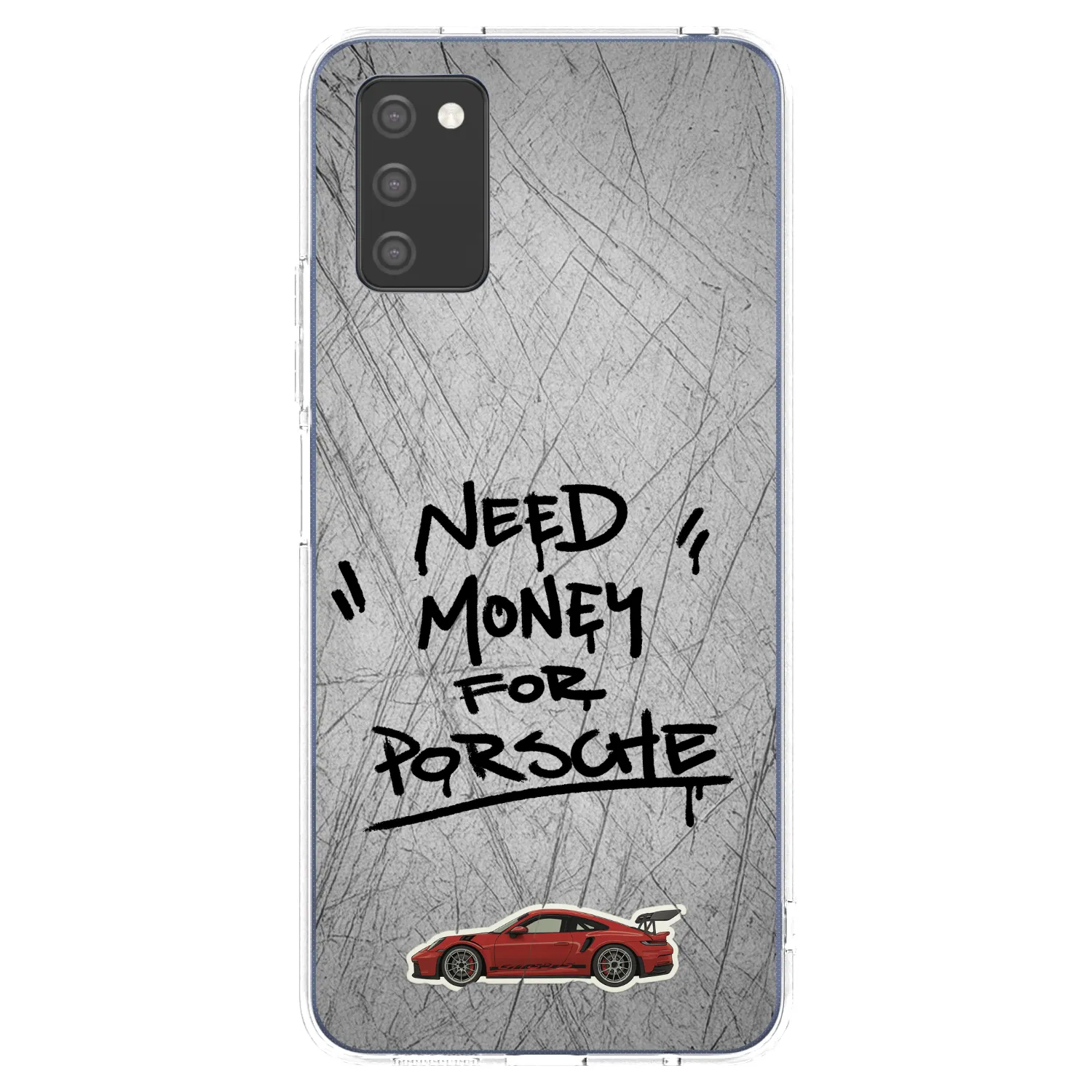 Picasee silikonowe przeźroczyste etui na Samsung Galaxy A03s A037G - Grey Drift