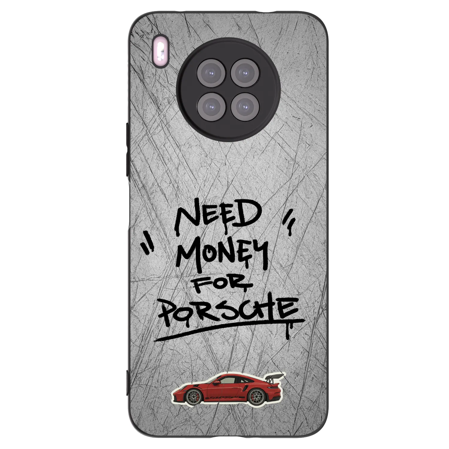Picasee silikonowe czarne etui na Huawei Nova 8i - Grey Drift