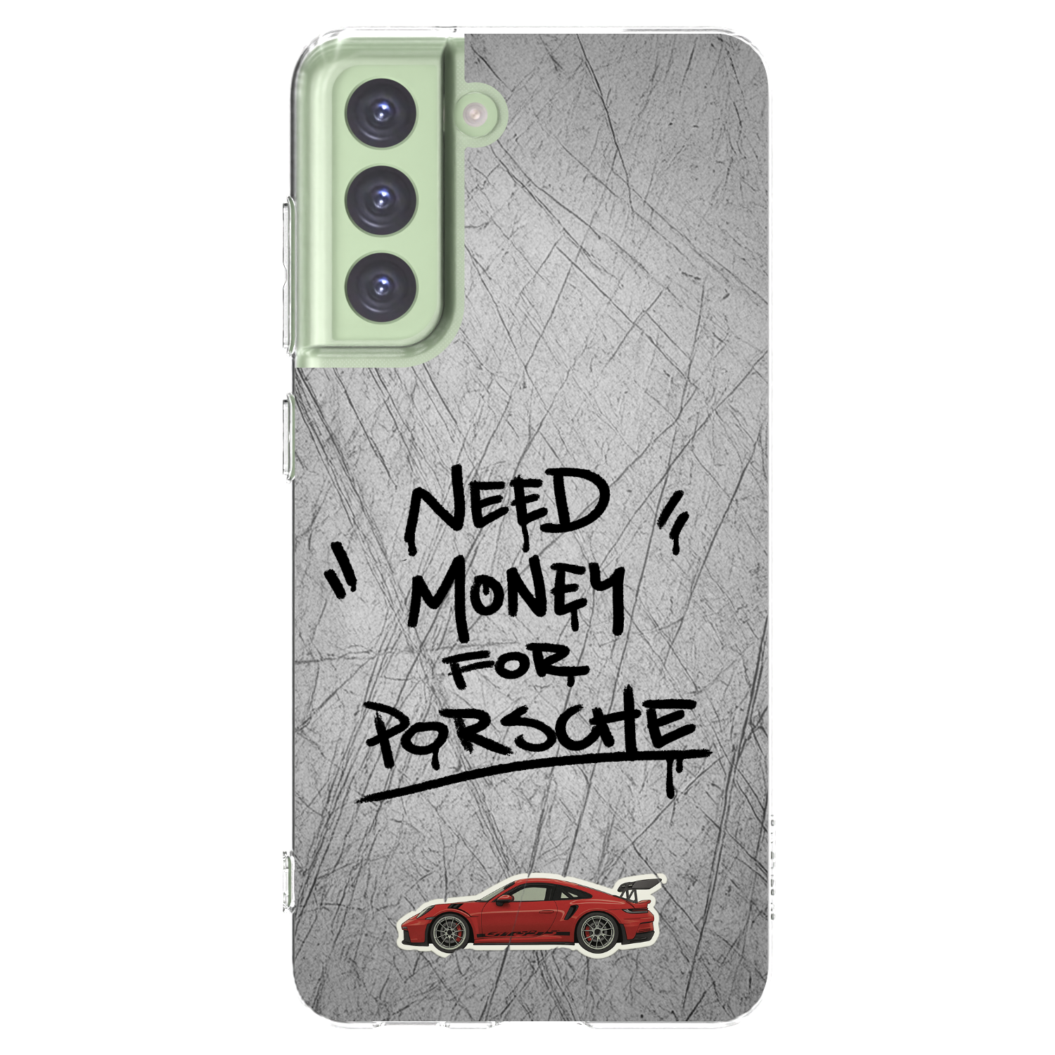 Picasee silikonowe przeźroczyste etui na Samsung Galaxy S21 FE 5G - Grey Drift