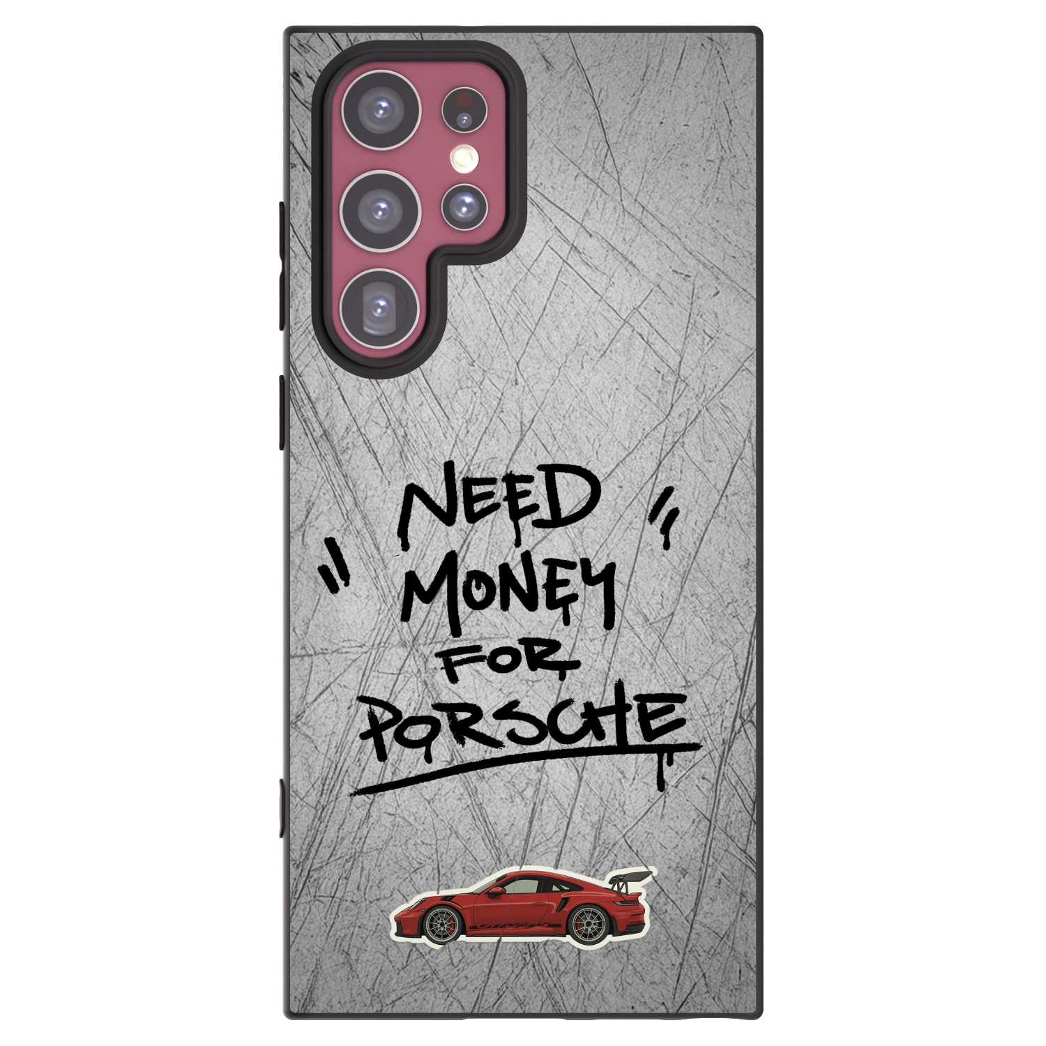 Picasee silikonowe czarne etui na Samsung Galaxy S22 Ultra 5G - Grey Drift