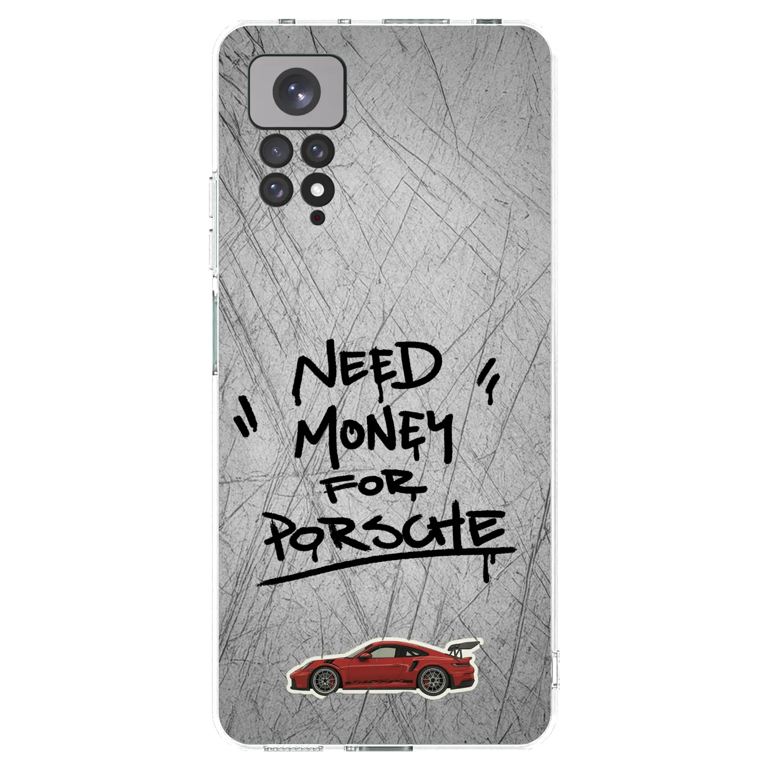 Picasee silikonowe przeźroczyste etui na Xiaomi Redmi Note 11 - Grey Drift