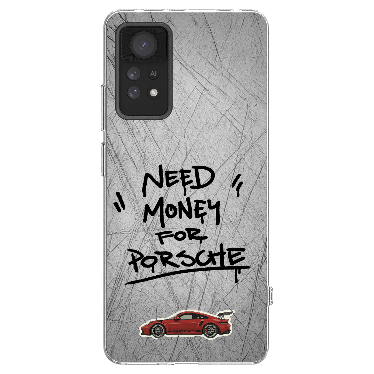 Picasee silikonowe przeźroczyste etui na Xiaomi Redmi Note 11 Pro - Grey Drift