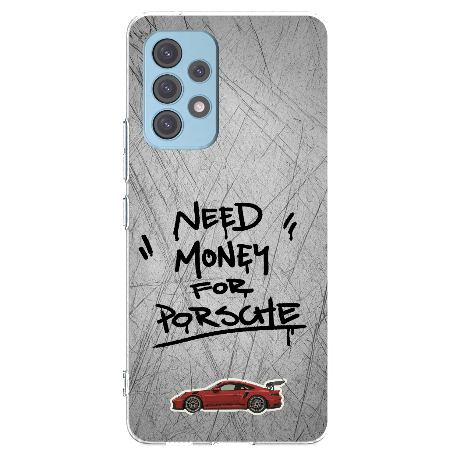 Picasee silikonowe przeźroczyste etui na Samsung Galaxy A53 5G A536 - Grey Drift
