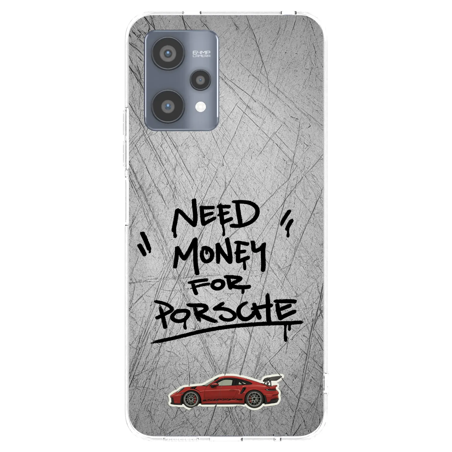 Picasee silikonowe przeźroczyste etui na Realme 9 Pro 5G - Grey Drift