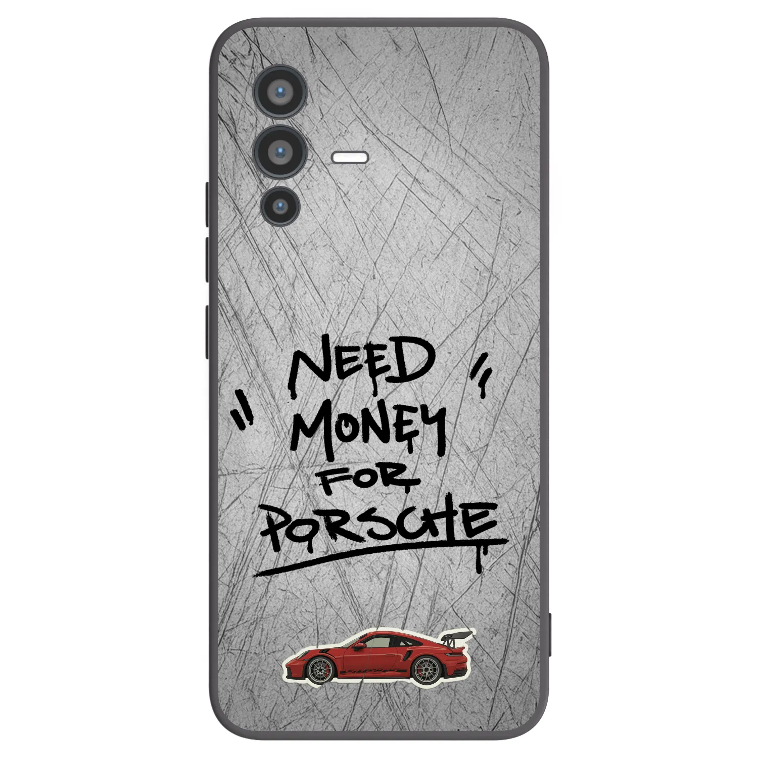 Picasee silikonowe czarne etui na Vivo V23 5G - Grey Drift