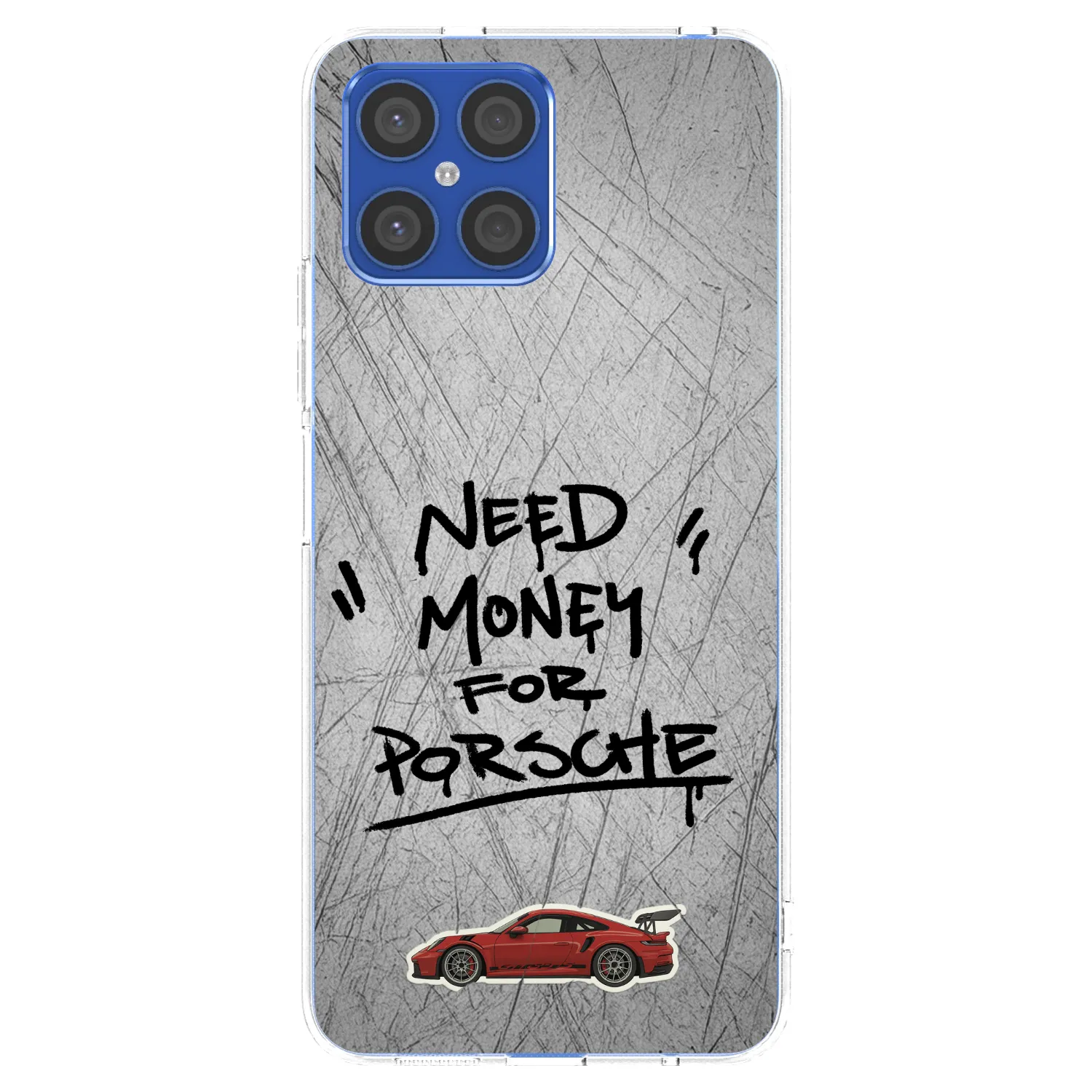 Picasee silikonowe przeźroczyste etui na Honor X8 4G - Grey Drift