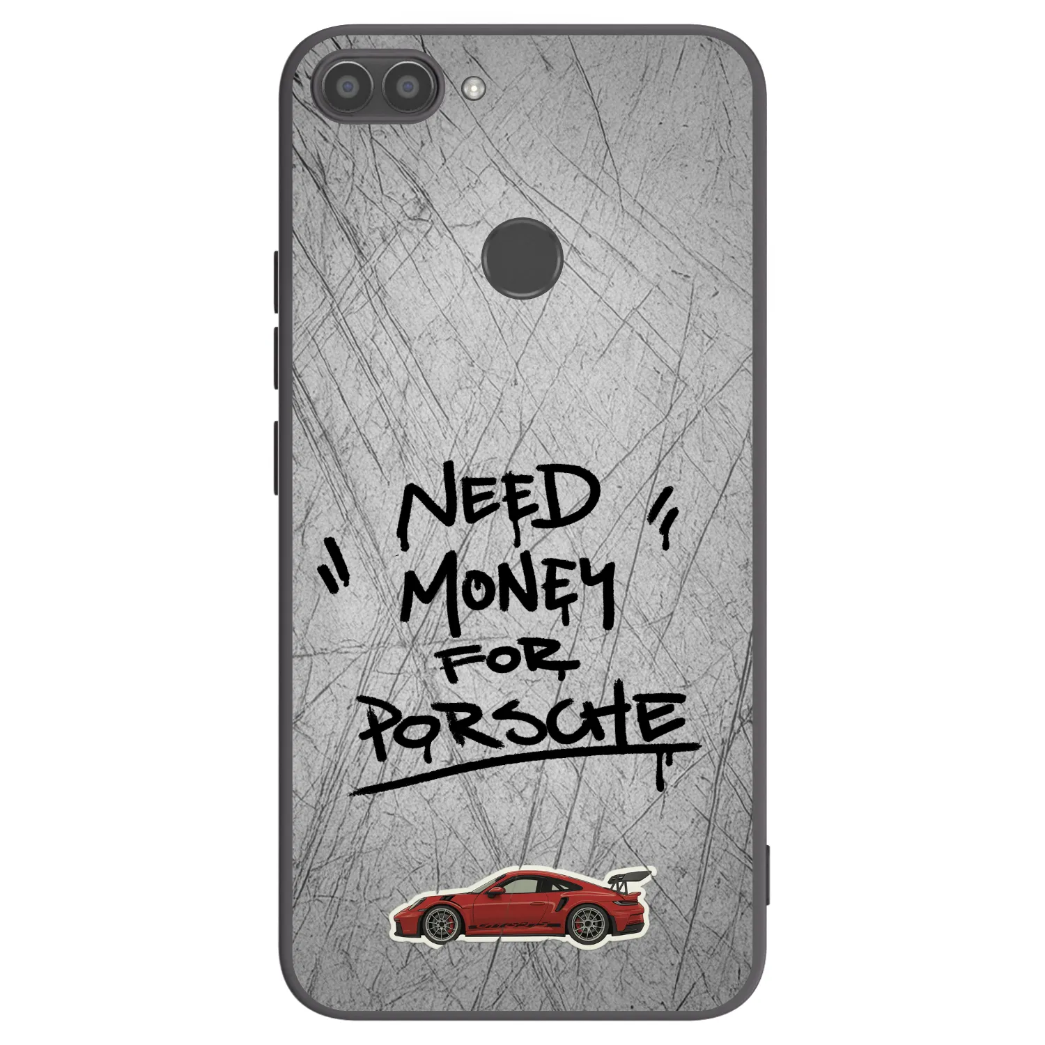 Picasee silikonowe czarne etui na Huawei P Smart - Grey Drift