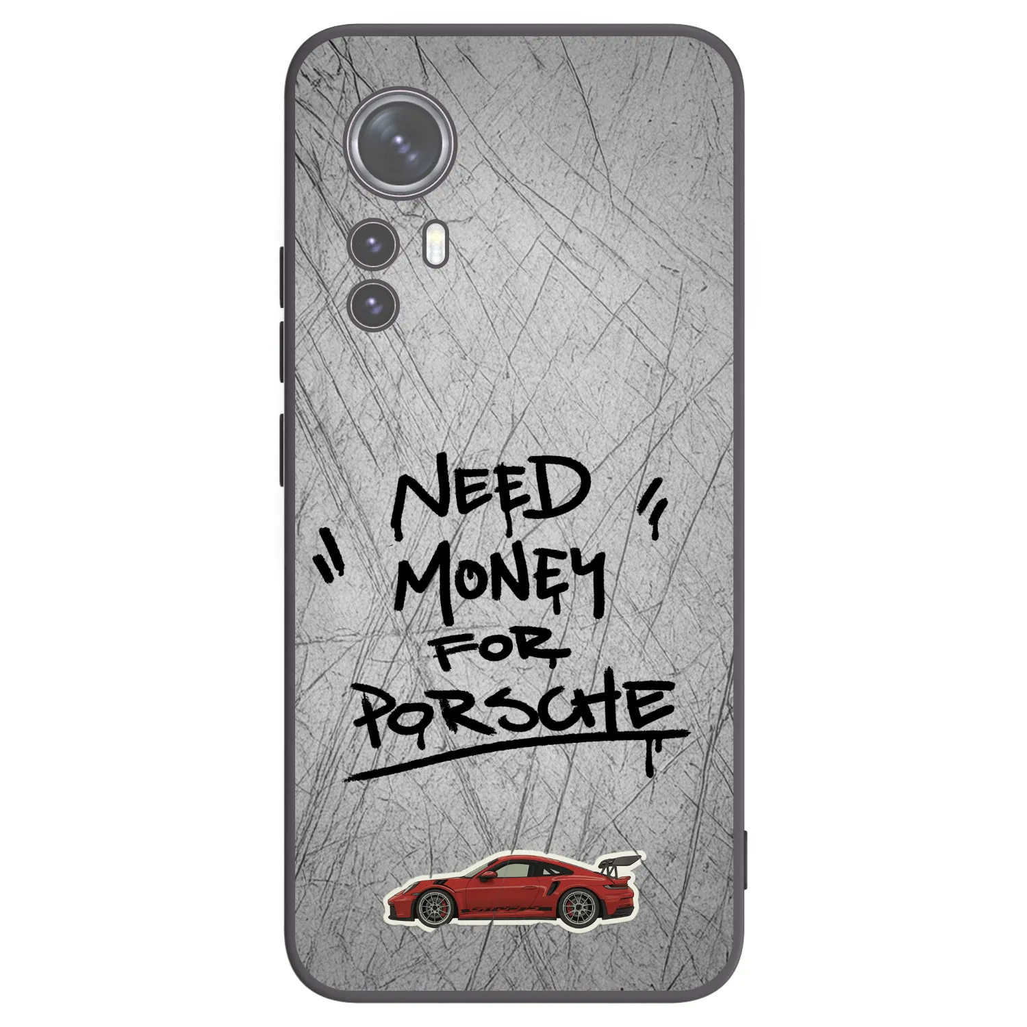Picasee silikonowe czarne etui na Xiaomi 12X - Grey Drift
