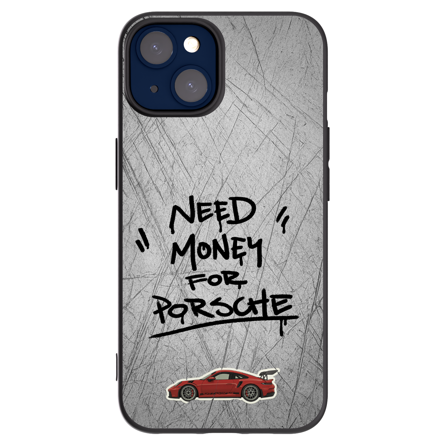 Picasee silikonowe czarne etui na Apple iPhone 14 - Grey Drift