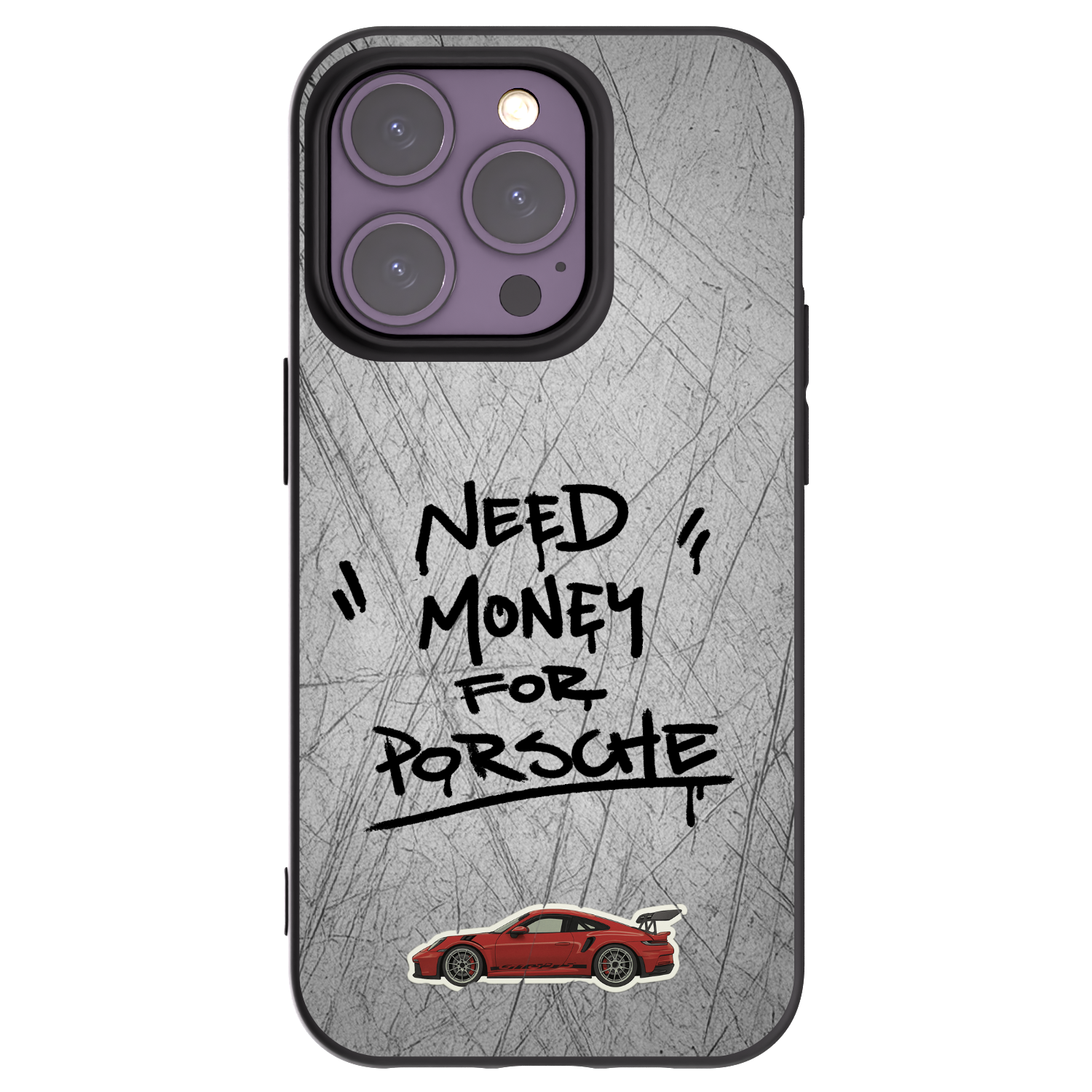 Picasee silikonowe czarne etui na Apple iPhone 14 Pro - Grey Drift