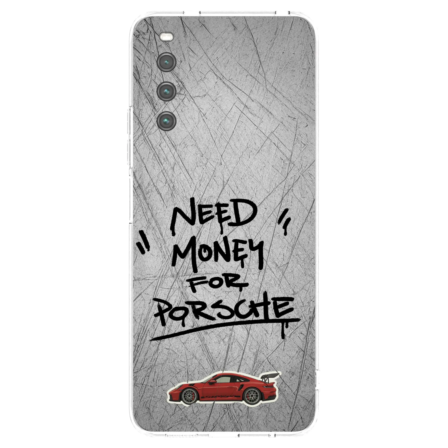 Picasee silikonowe przeźroczyste etui na Sony Xperia 10 IV 5G - Grey Drift