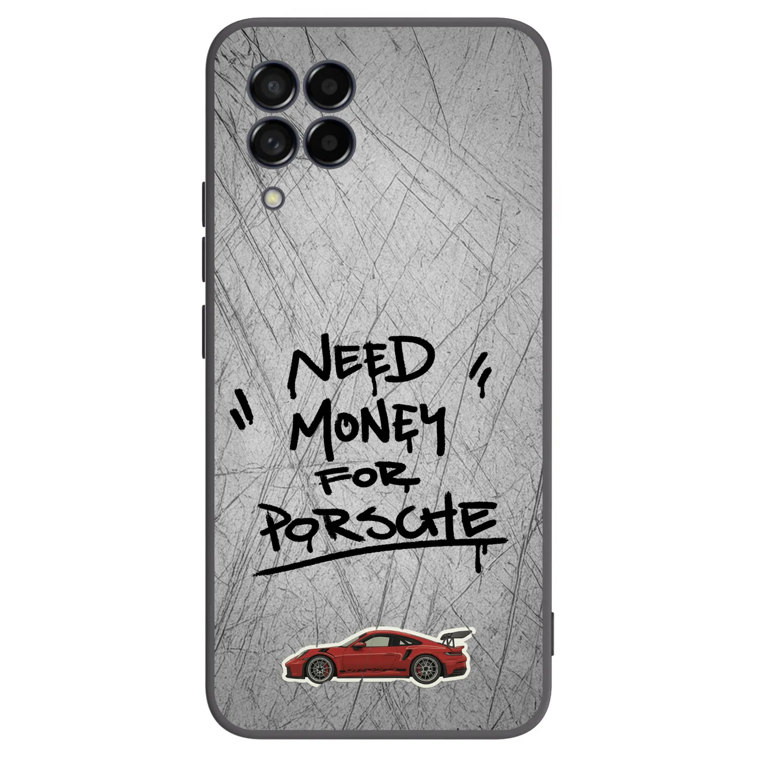 Picasee silikonowe czarne etui na Samsung Galaxy M53 5G - Grey Drift