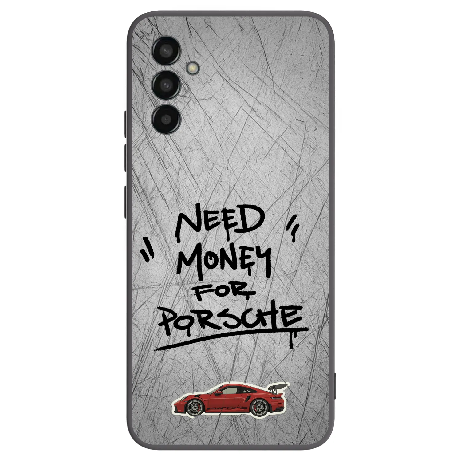 Picasee silikonowe czarne etui na Samsung Galaxy M13 M135F - Grey Drift