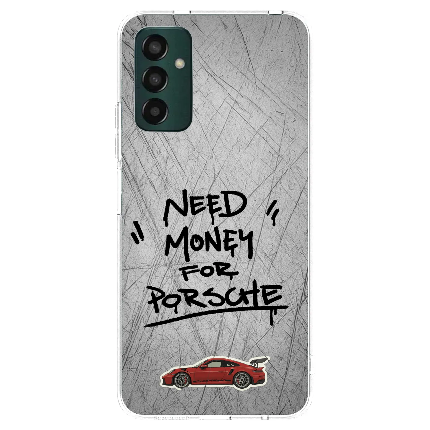 Picasee silikonowe przeźroczyste etui na Samsung Galaxy M13 M135F - Grey Drift