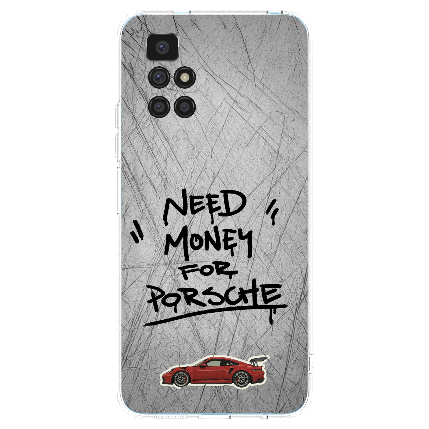 Picasee silikonowe przeźroczyste etui na Xiaomi Redmi 10 (2022) - Grey Drift