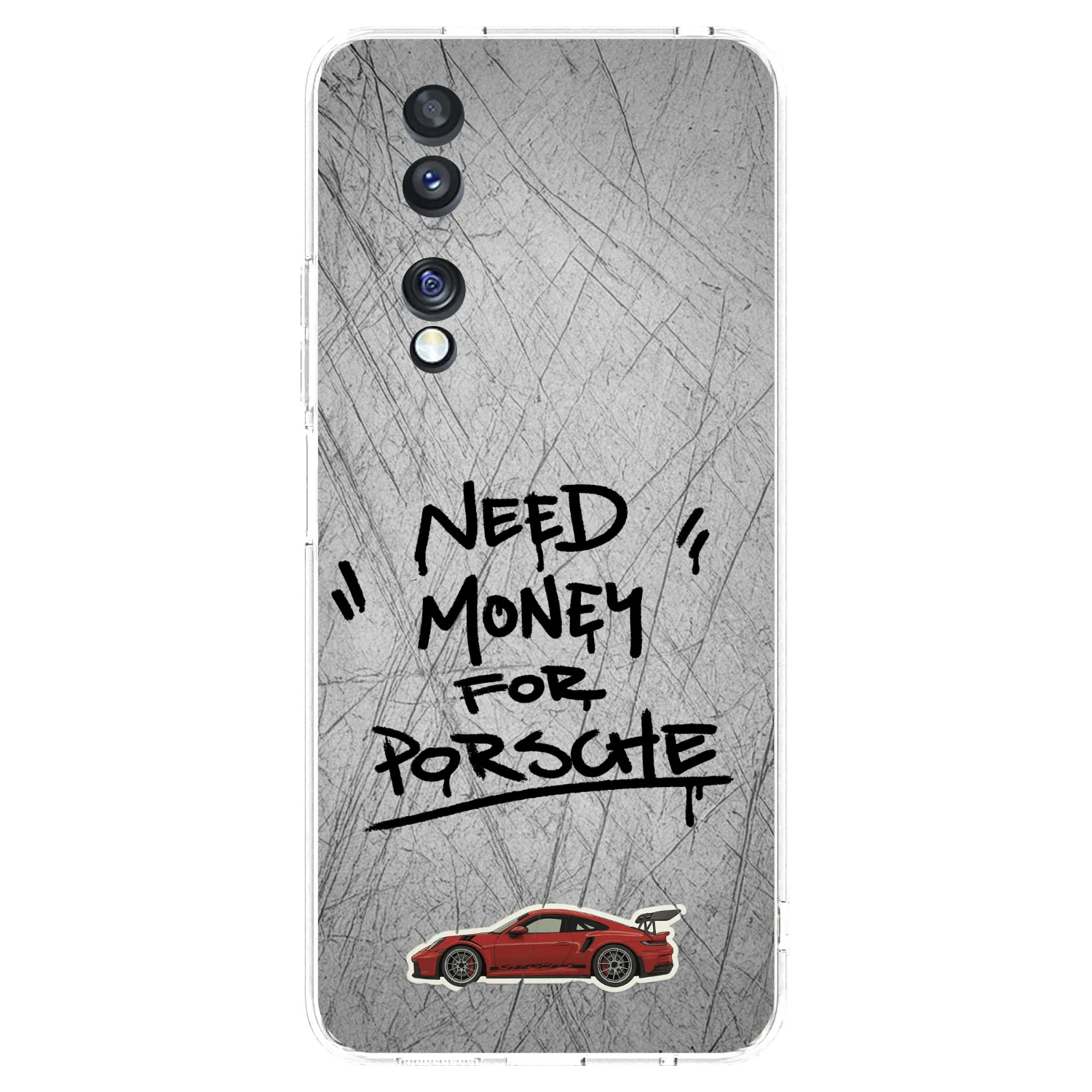 Picasee silikonowe przeźroczyste etui na Honor 70 - Grey Drift