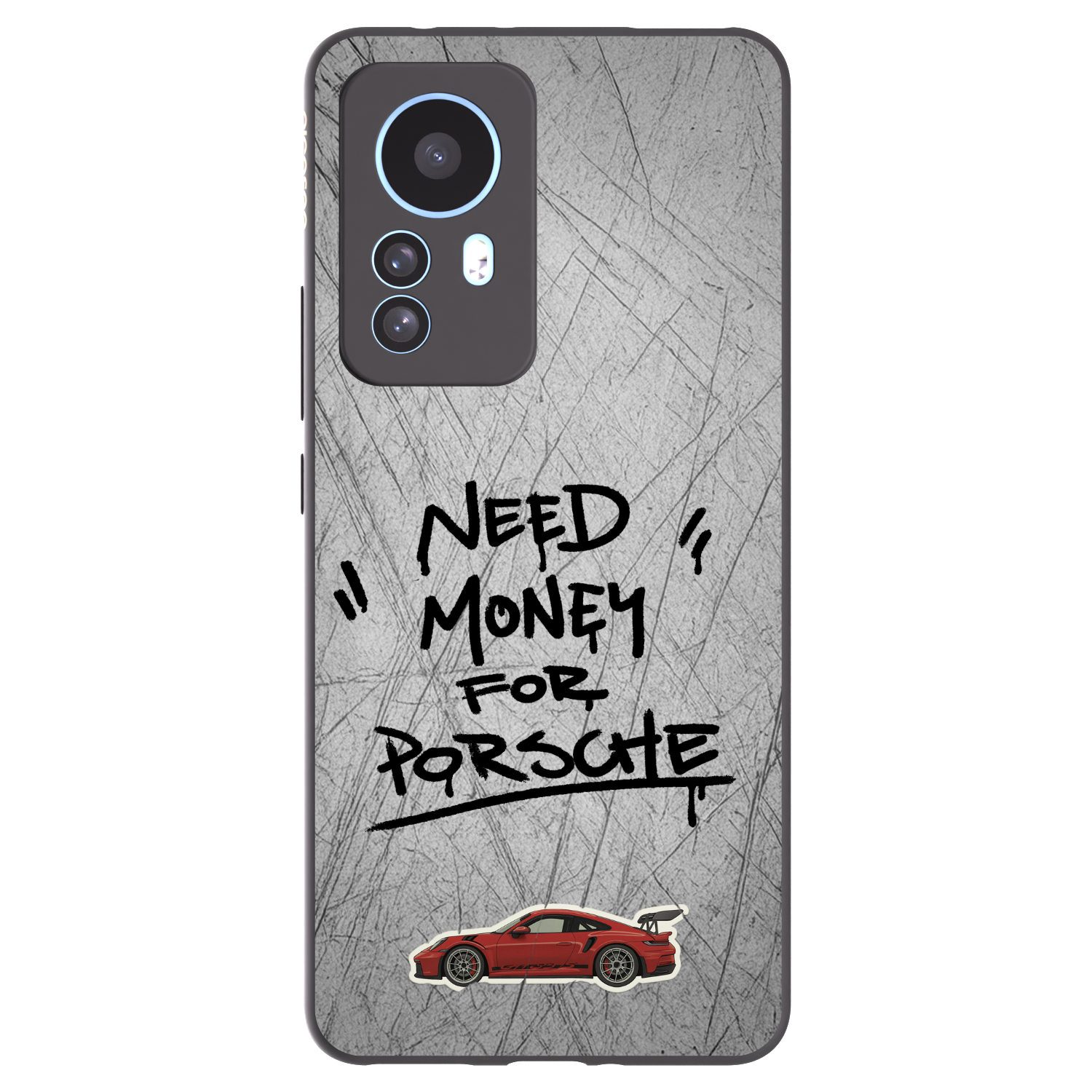 Picasee silikonowe czarne etui na Xiaomi 12T Pro - Grey Drift