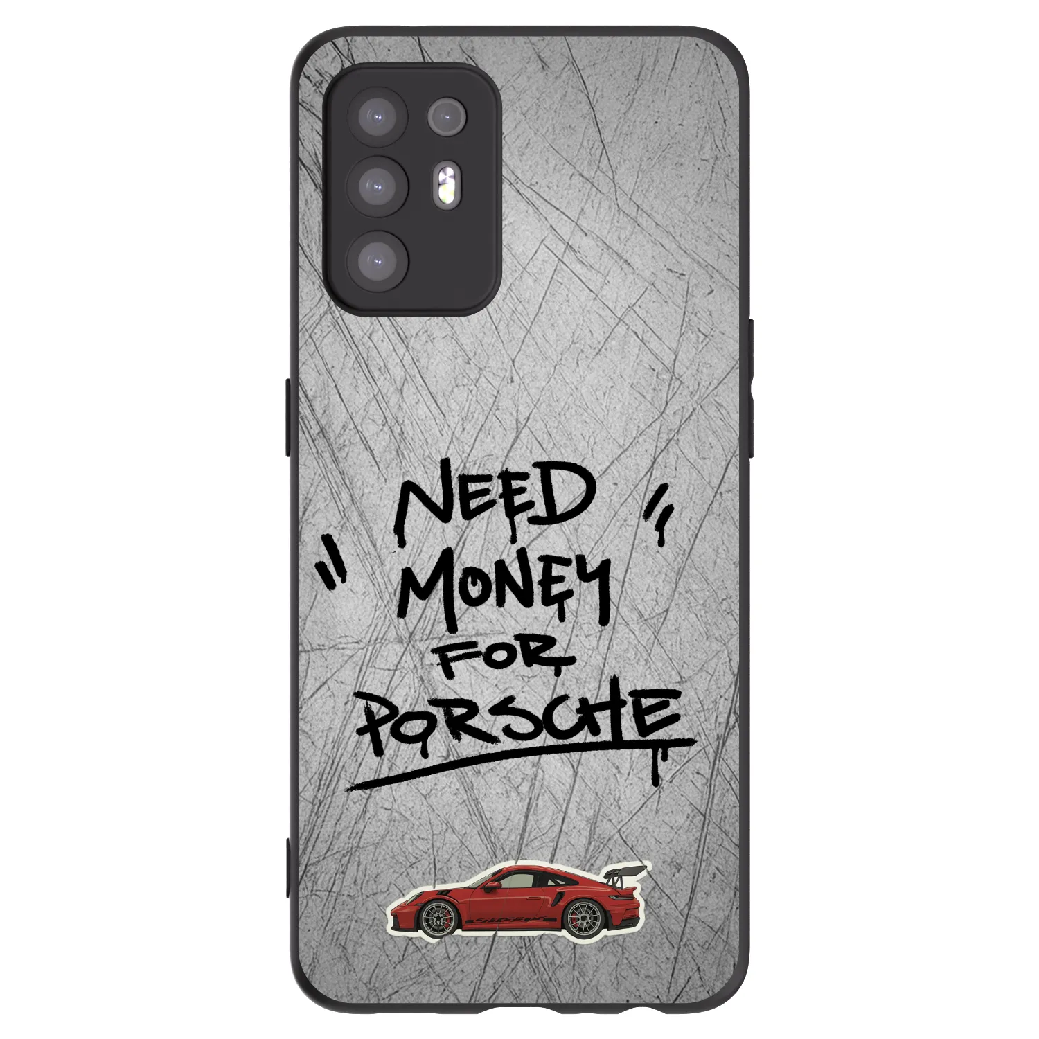 Picasee silikonowe czarne etui na OPPO A94 5G - Grey Drift