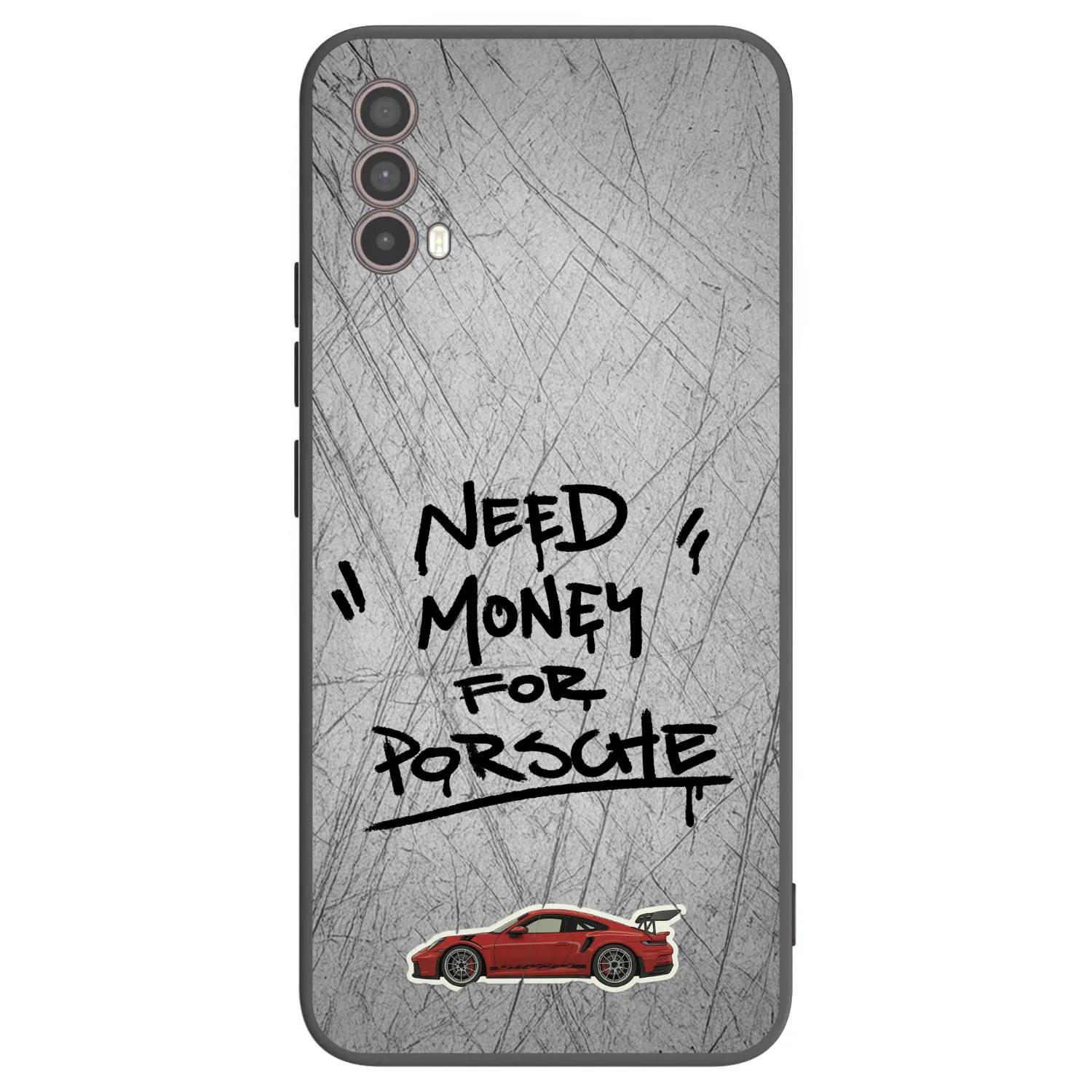 Picasee silikonowe czarne etui na Motorola Moto E40 - Grey Drift