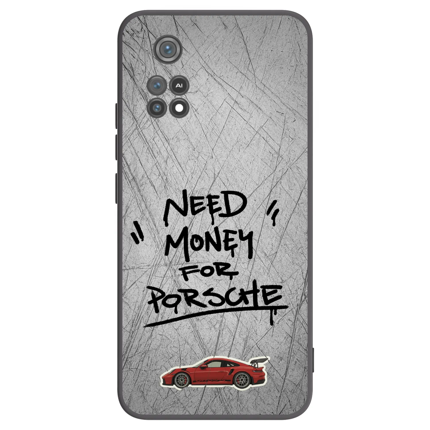 Picasee silikonowe czarne etui na Xiaomi Poco M4 Pro - Grey Drift