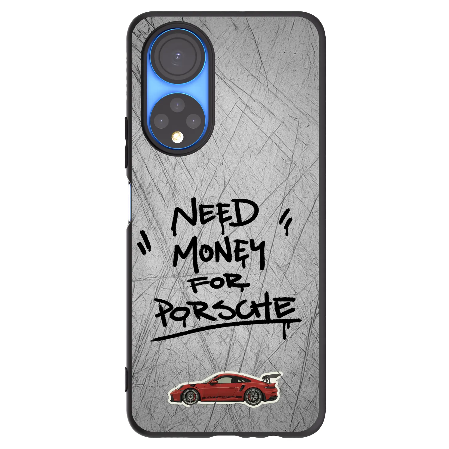 Picasee silikonowe czarne etui na Honor X7 - Grey Drift