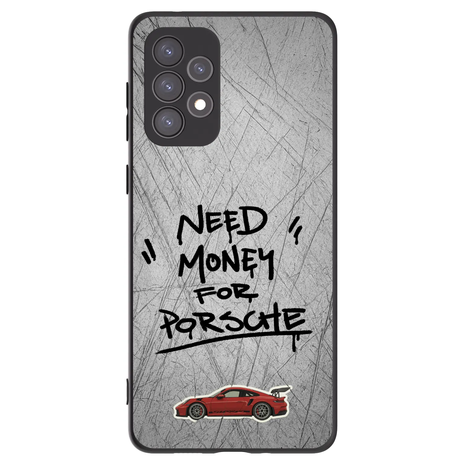 Picasee silikonowe czarne etui na Samsung Galaxy A73 5G - Grey Drift