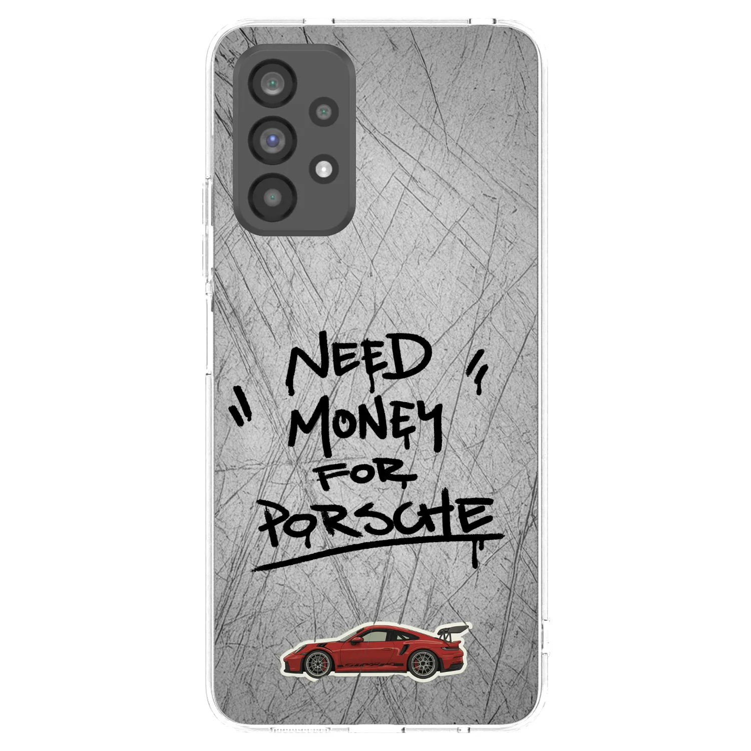 Picasee silikonowe przeźroczyste etui na Samsung Galaxy A73 5G - Grey Drift