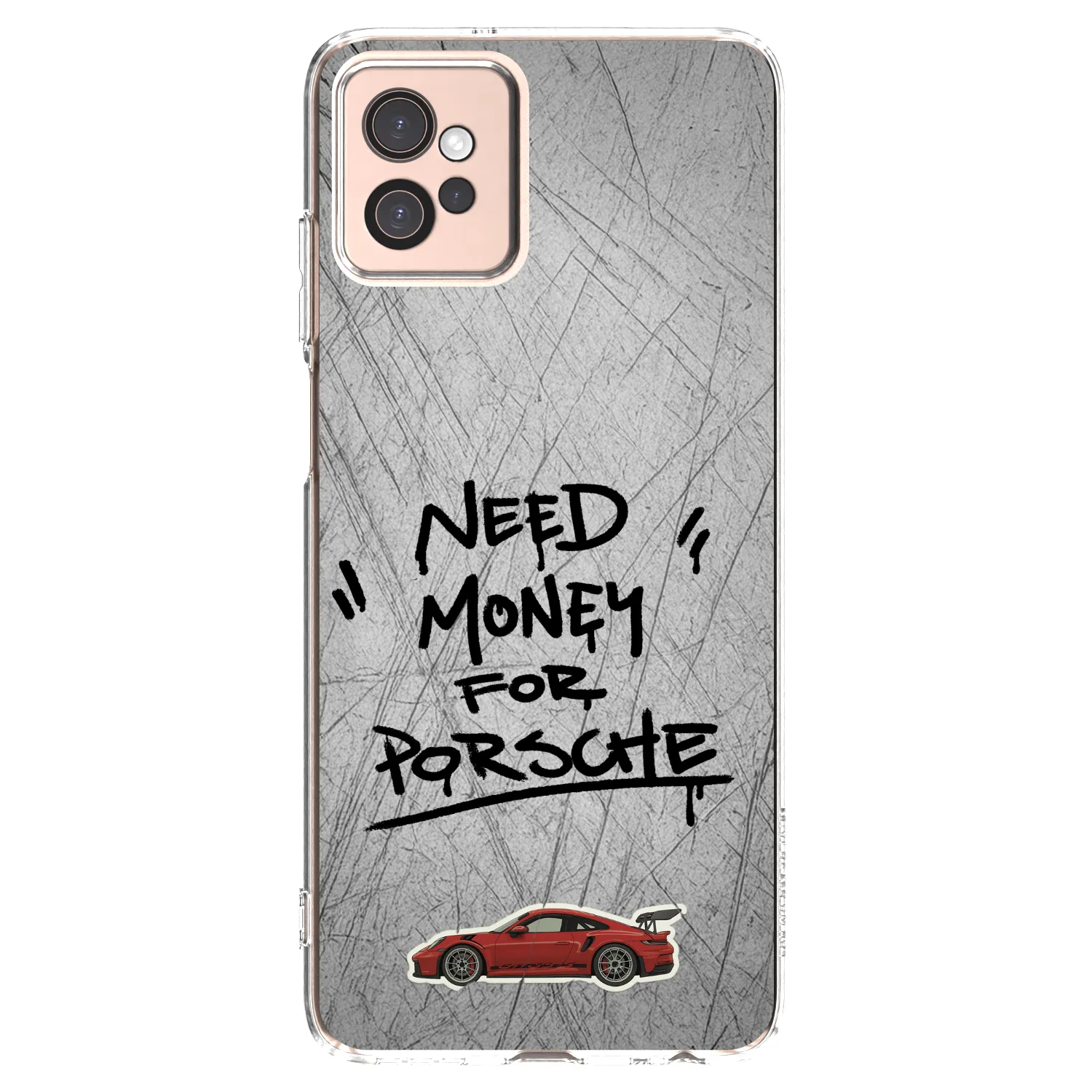 Picasee silikonowe przeźroczyste etui na Motorola Moto G32 - Grey Drift