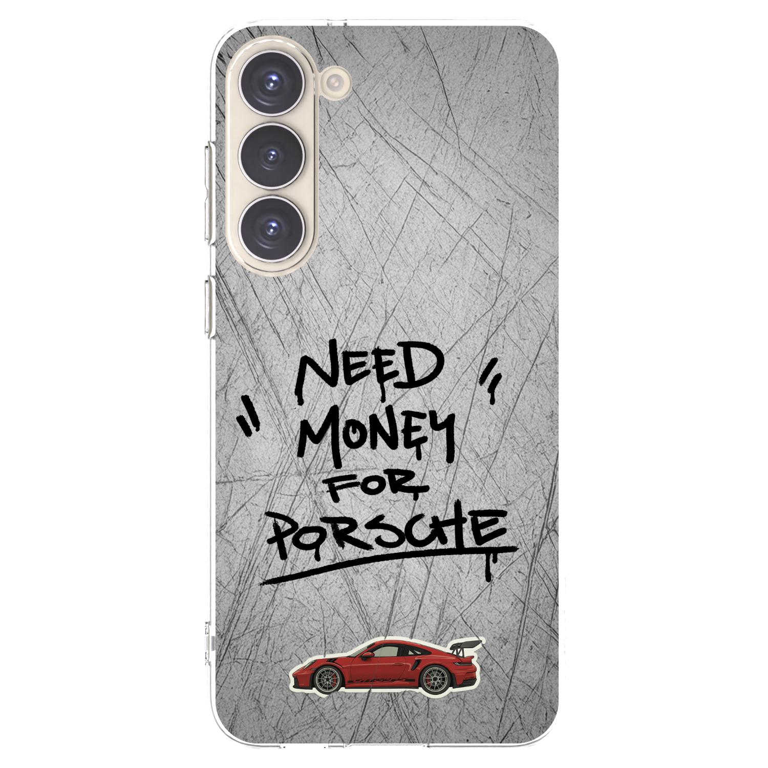Picasee silikonowe przeźroczyste etui na Samsung Galaxy S23+ 5G - Grey Drift