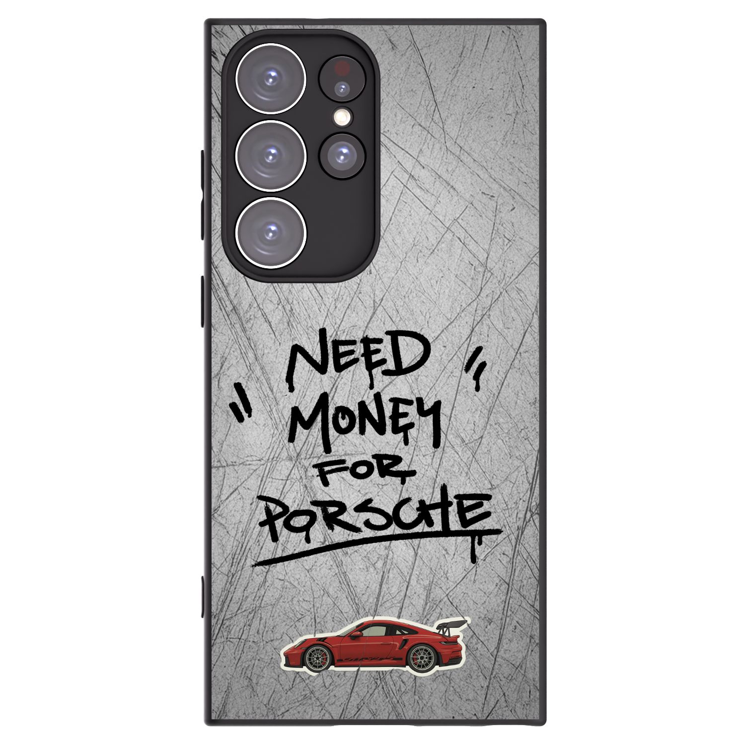 Picasee silikonowe czarne etui na Samsung Galaxy S23 Ultra 5G - Grey Drift