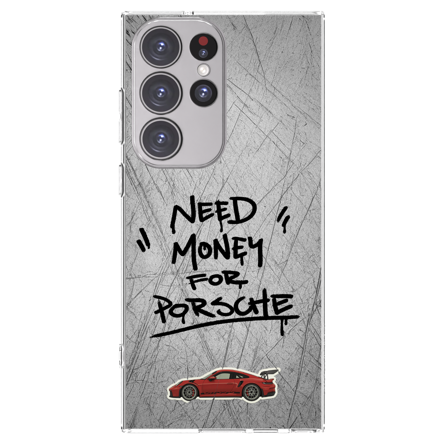 Picasee silikonowe przeźroczyste etui na Samsung Galaxy S23 Ultra 5G - Grey Drift
