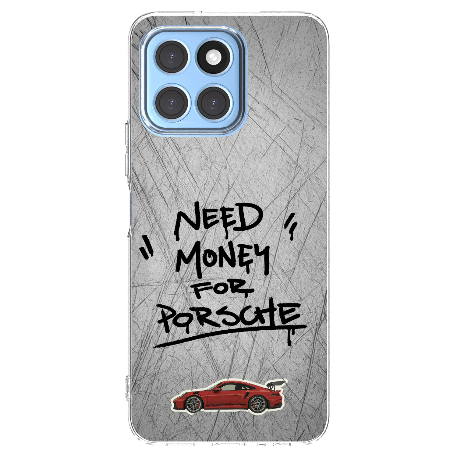 Picasee silikonowe przeźroczyste etui na Honor X6 - Grey Drift