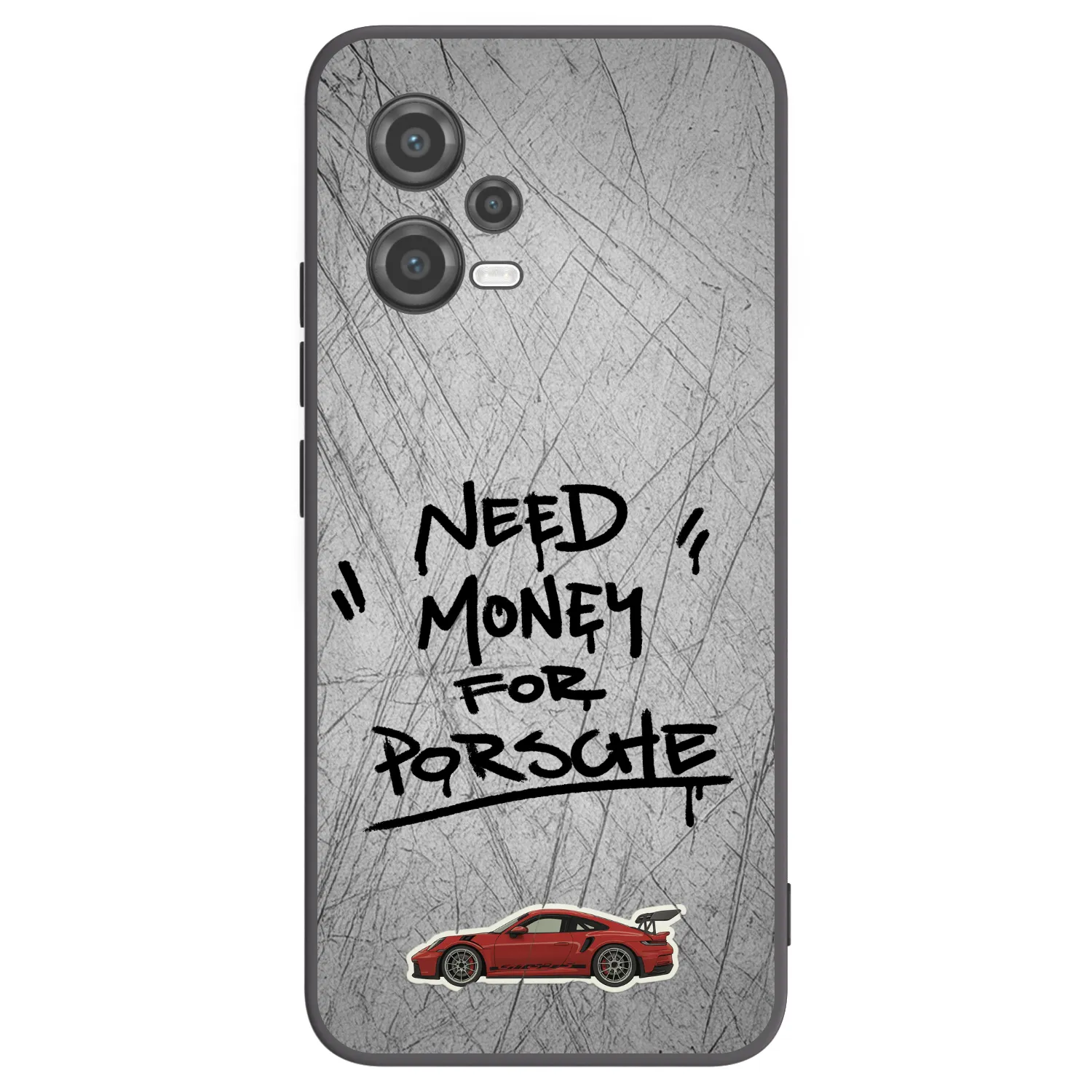 Picasee silikonowe czarne etui na Xiaomi Poco X5 - Grey Drift