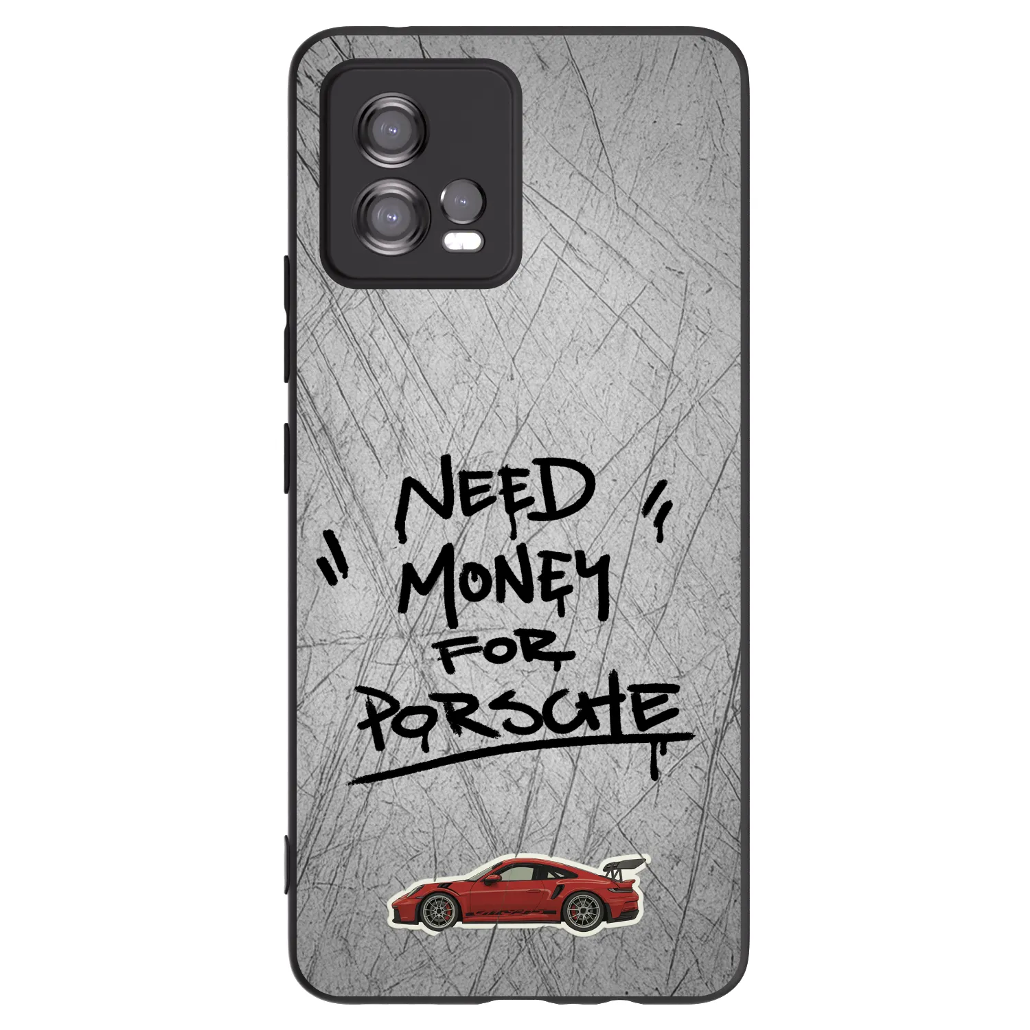 Picasee silikonowe czarne etui na Motorola Moto G72 - Grey Drift