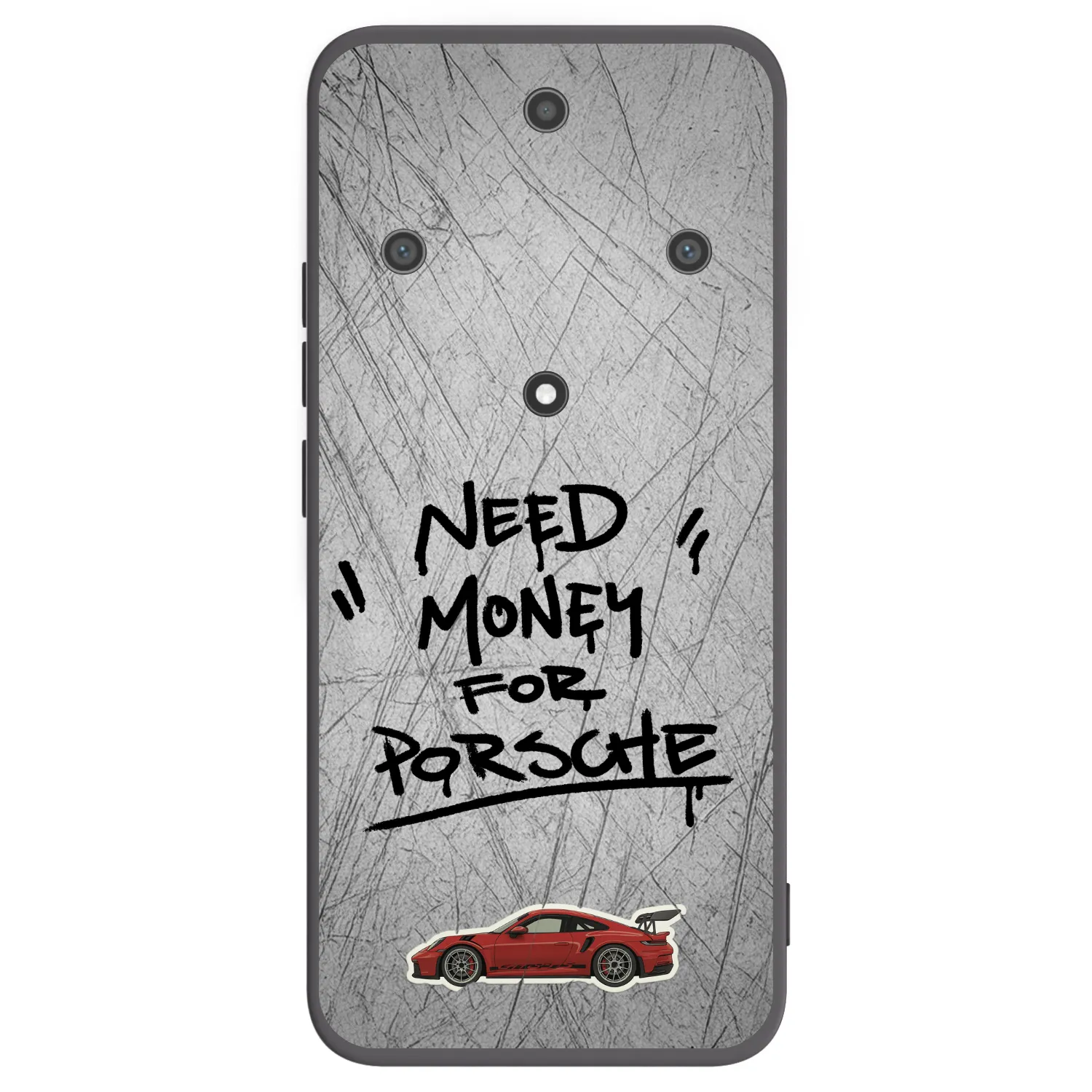 Picasee silikonowe czarne etui na Honor Magic5 Lite 5G - Grey Drift
