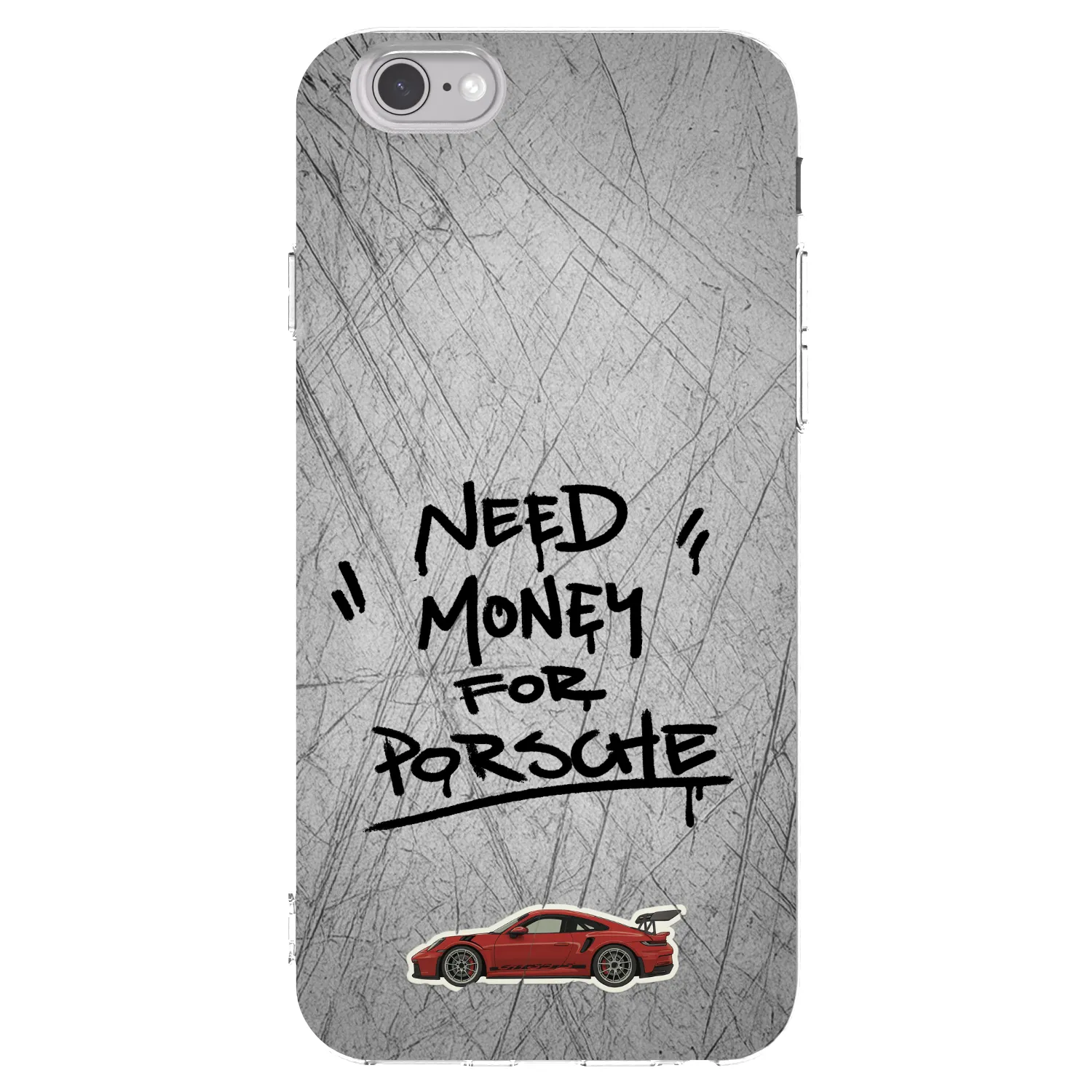 Picasee silikonowe przeźroczyste etui na Apple iPhone 6/6S - Grey Drift