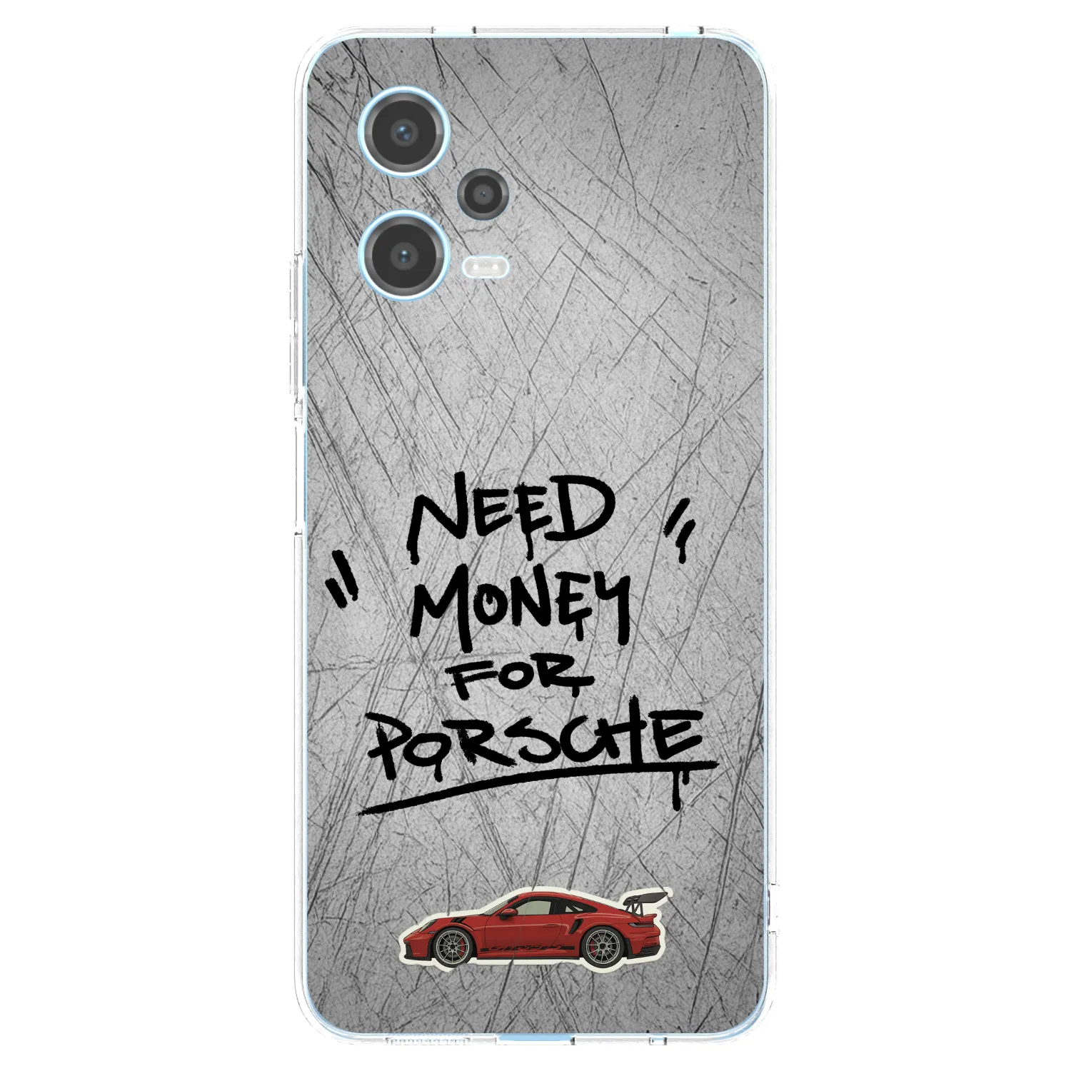 Picasee silikonowe przeźroczyste etui na Xiaomi Redmi Note 12 5G - Grey Drift