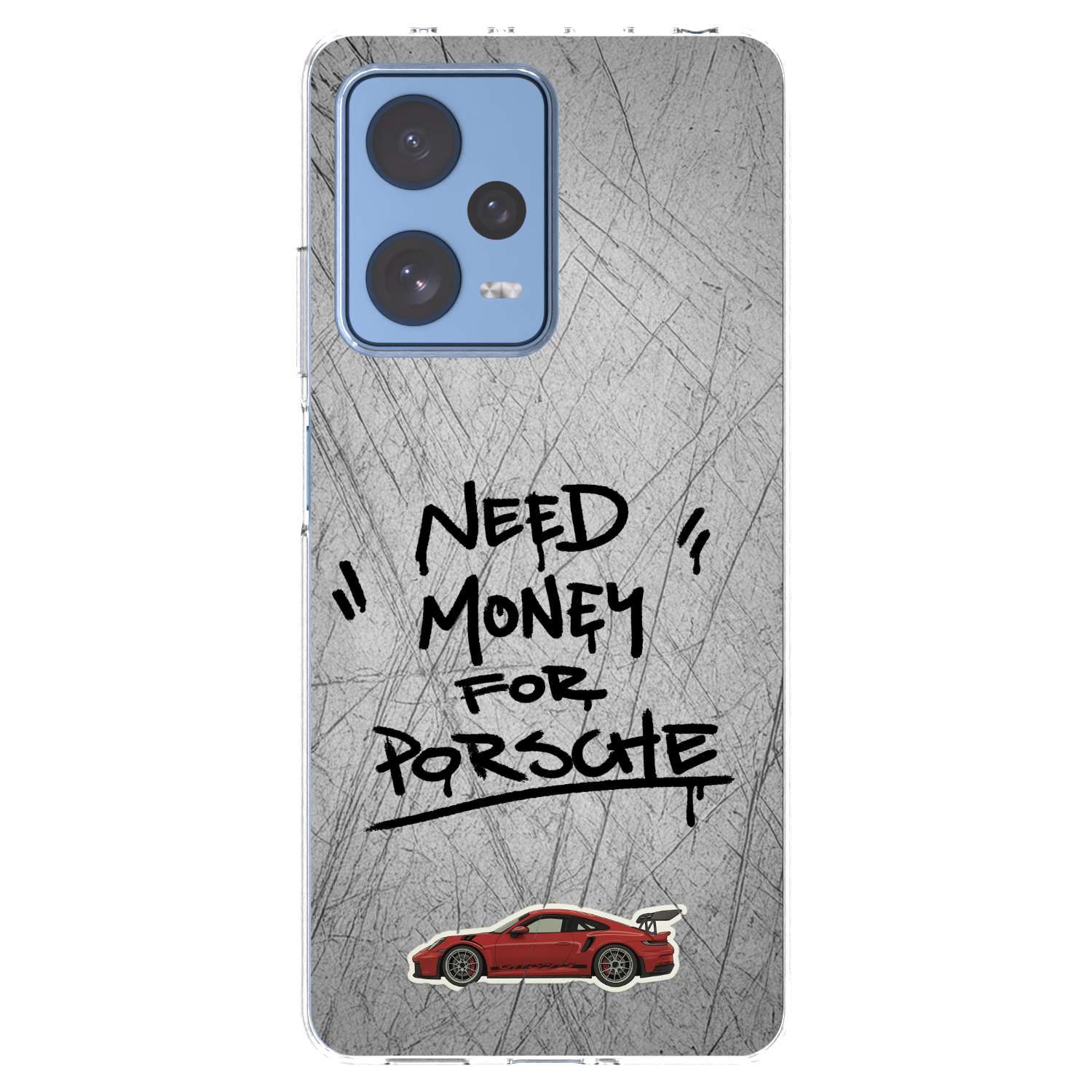 Picasee silikonowe przeźroczyste etui na Xiaomi Redmi Note 12 Pro 5G - Grey Drift