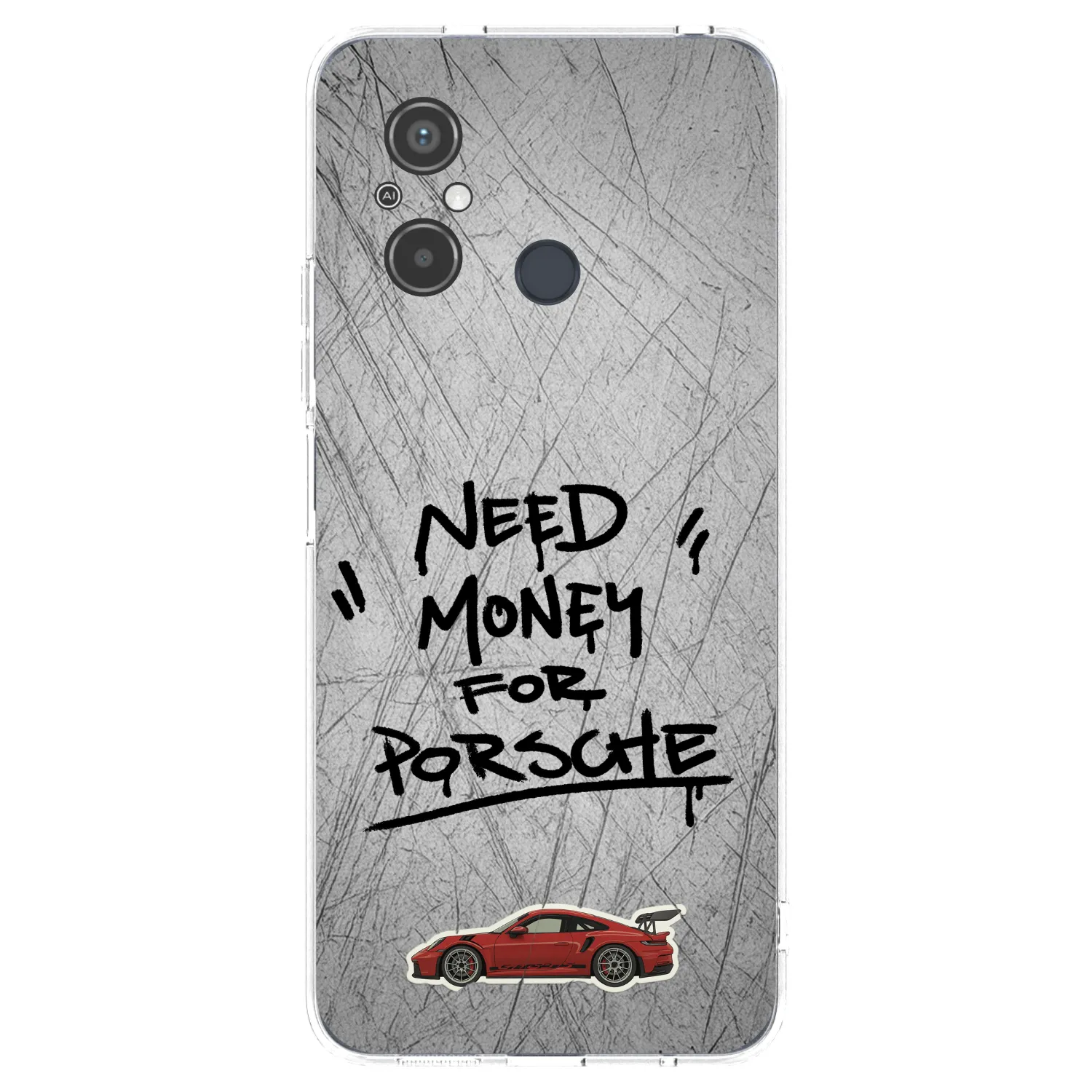 Picasee silikonowe przeźroczyste etui na Xiaomi Redmi 12C - Grey Drift