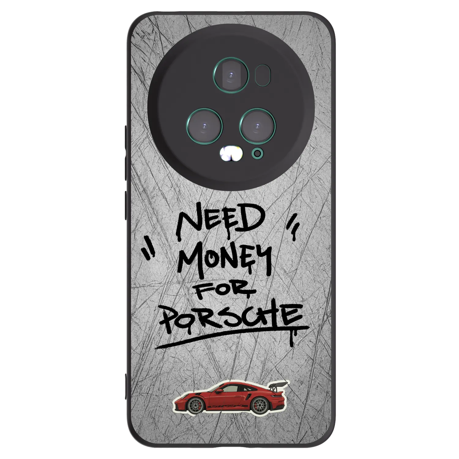 Picasee silikonowe czarne etui na Honor Magic5 Pro - Grey Drift