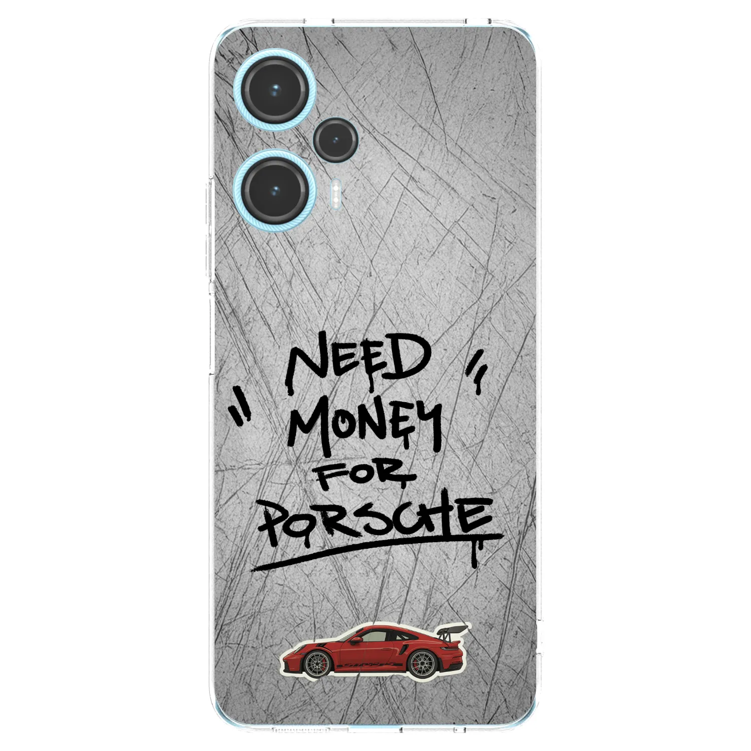 Picasee silikonowe przeźroczyste etui na Xiaomi Poco F5 - Grey Drift