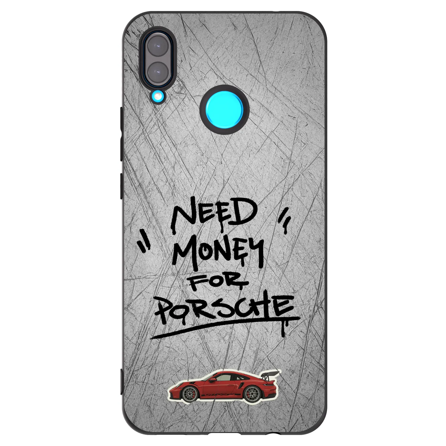 Picasee silikonowe czarne etui na Huawei Nova 3i - Grey Drift