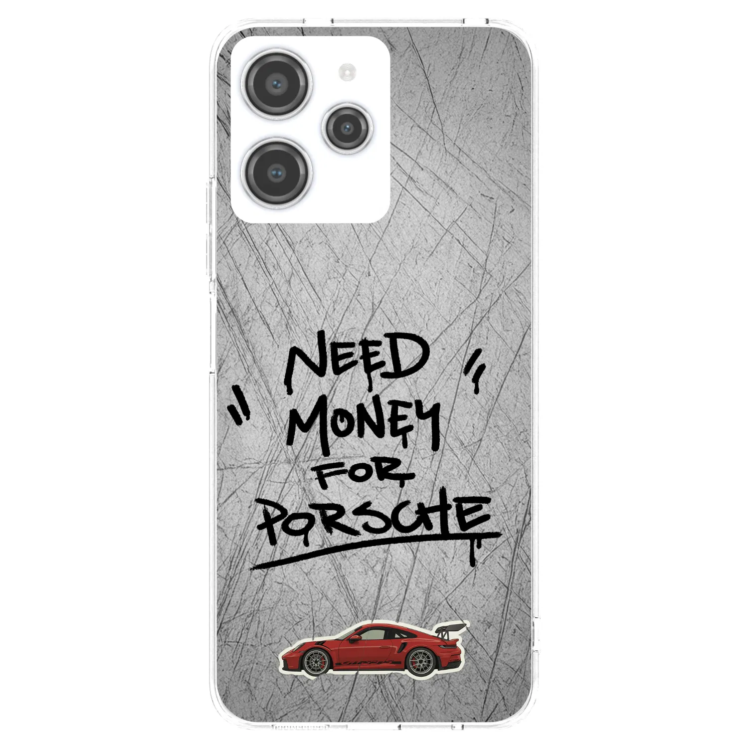 Picasee silikonowe przeźroczyste etui na Xiaomi Redmi 12 4G - Grey Drift