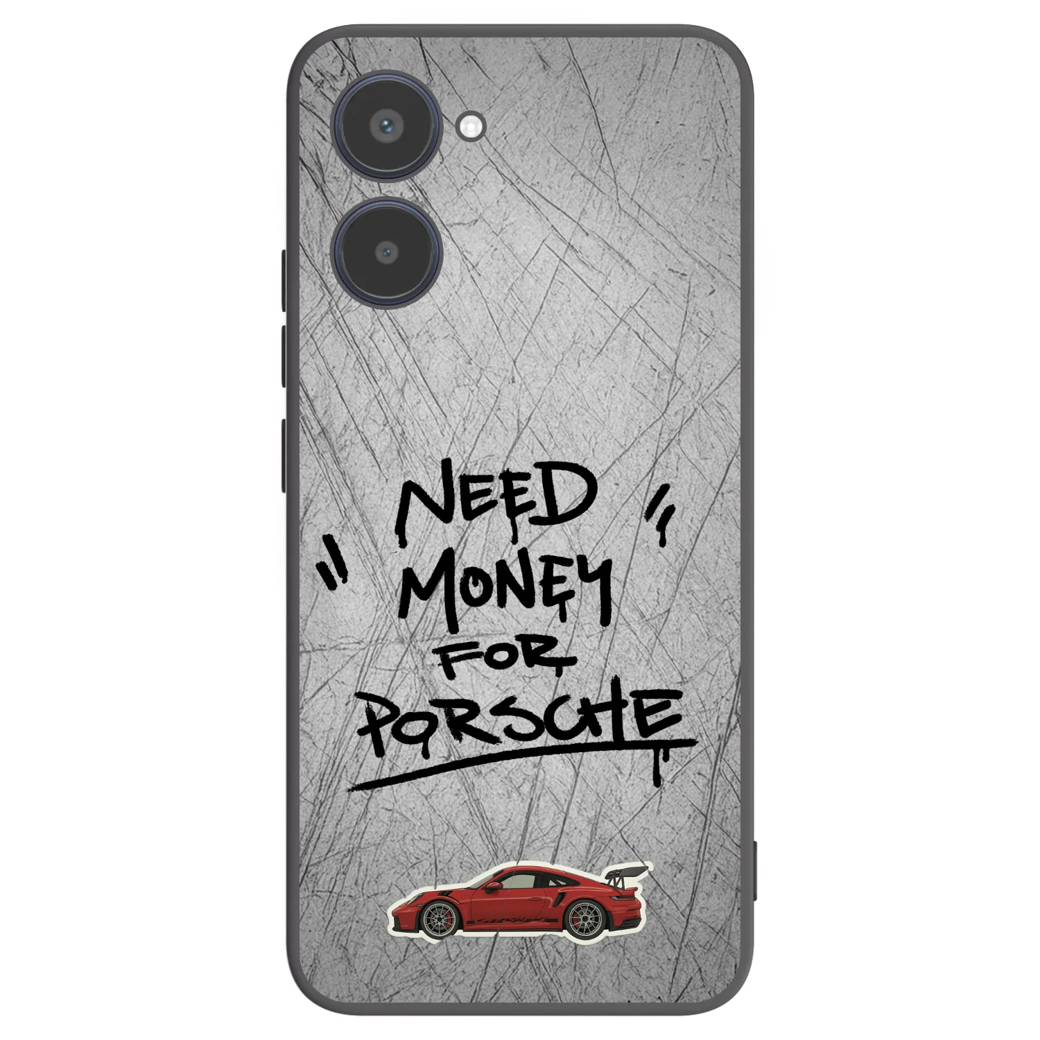 Picasee silikonowe czarne etui na Realme 10 4G - Grey Drift