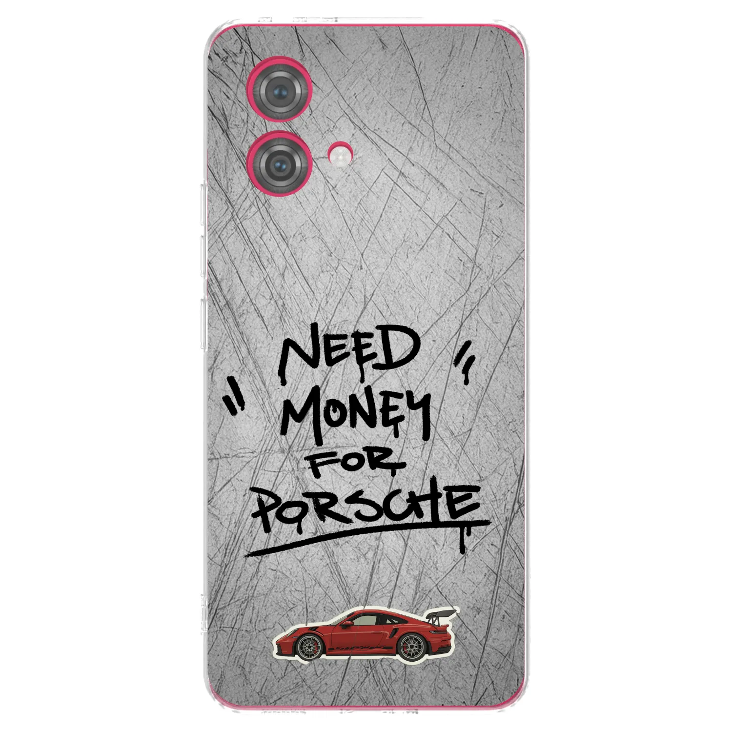 Picasee silikonowe przeźroczyste etui na Motorola Moto G84 5G - Grey Drift