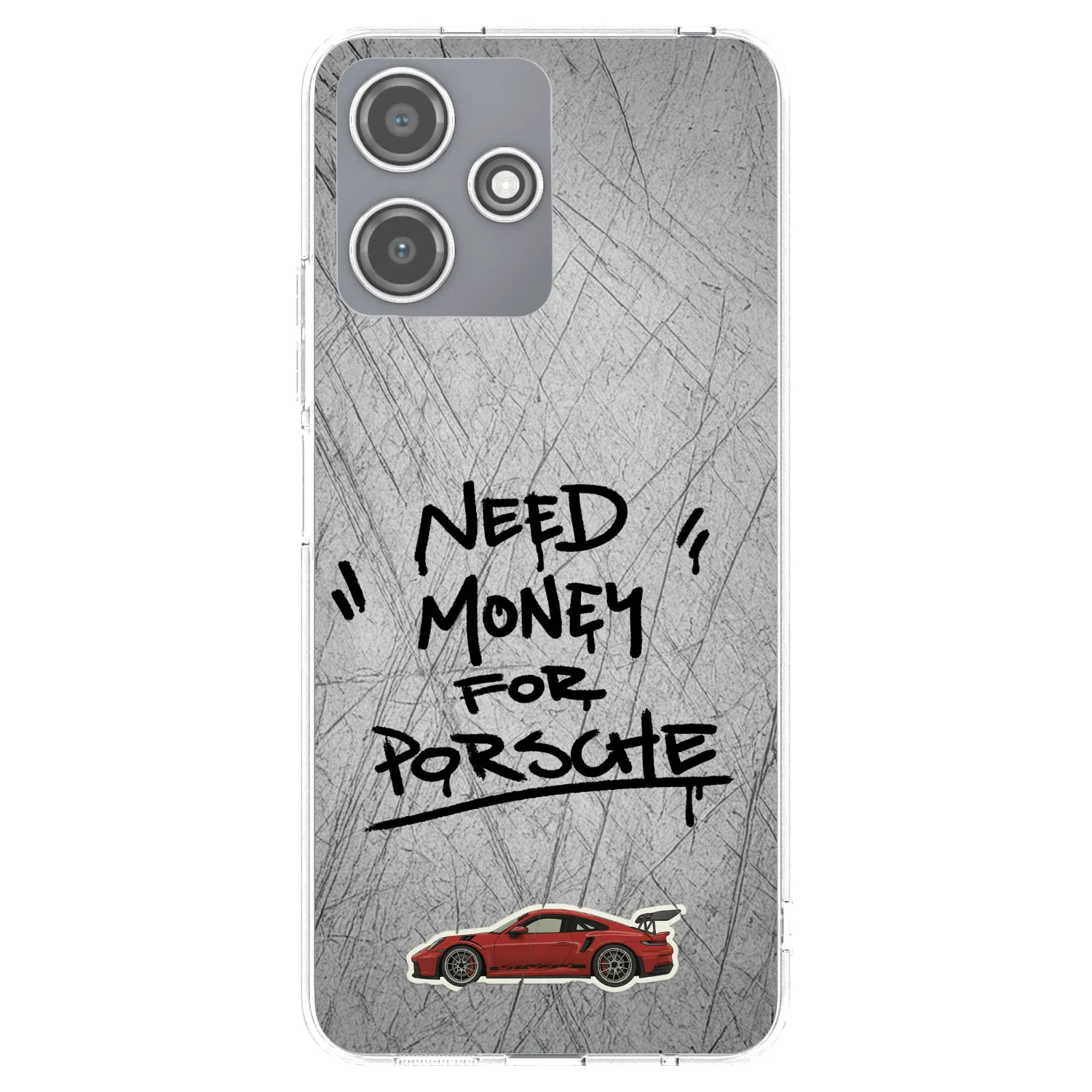 Picasee silikonowe przeźroczyste etui na Xiaomi Redmi 12 5G - Grey Drift